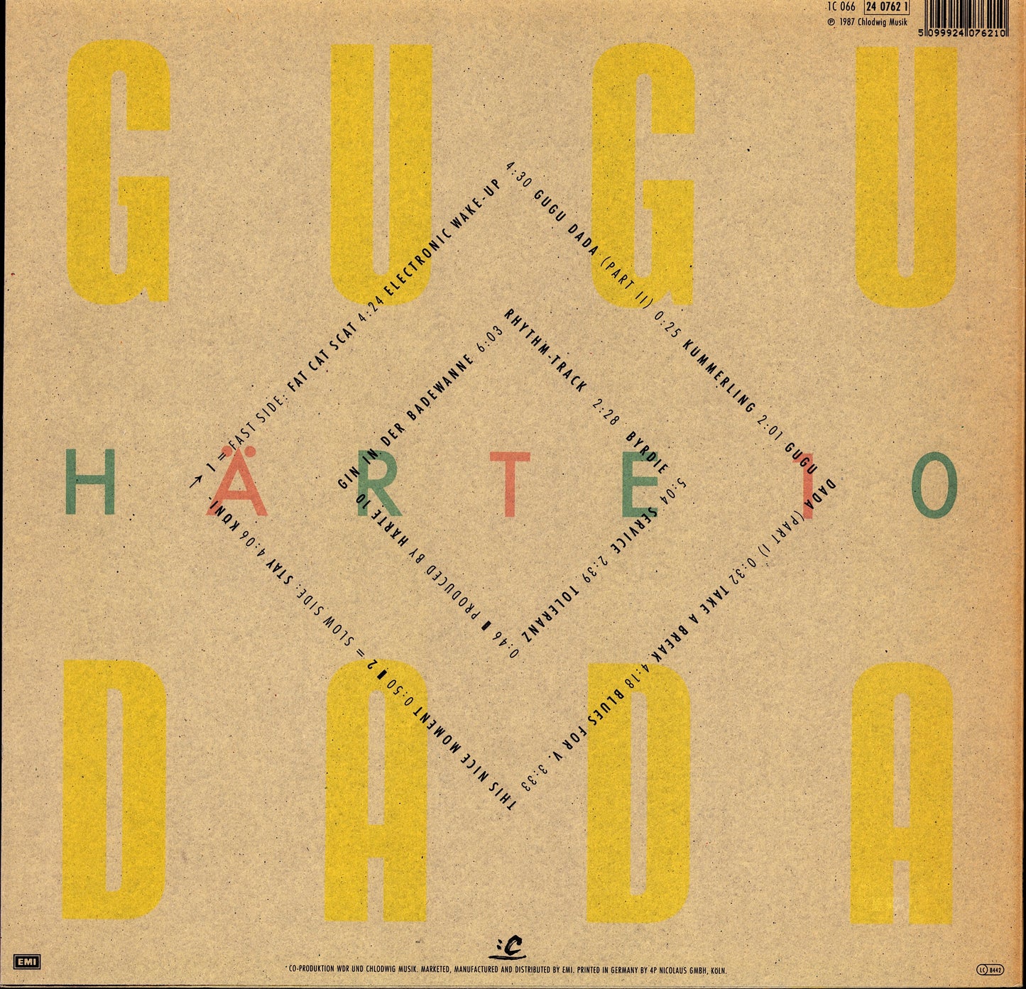Härte 10 - Gugu Dada Vinyl LP