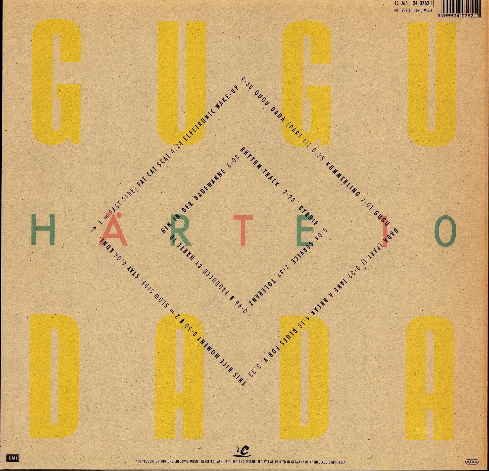 Härte 10 - Gugu Dada Vinyl LP