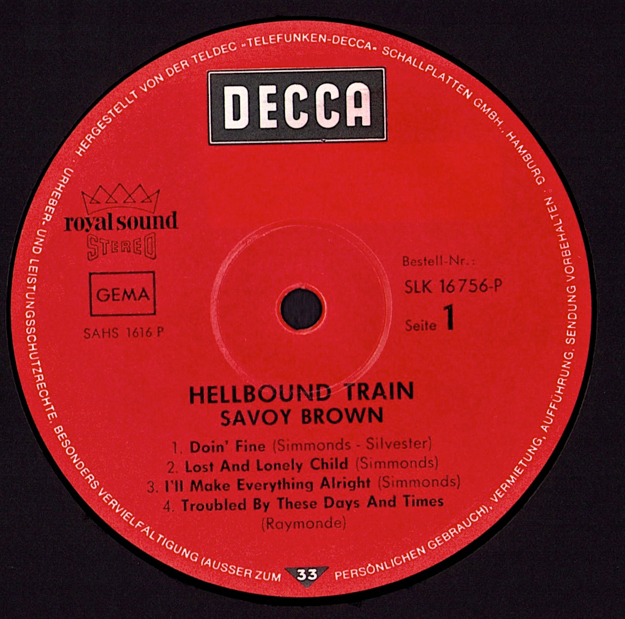 Savoy Brown – Hellbound Train (Vinyl LP)