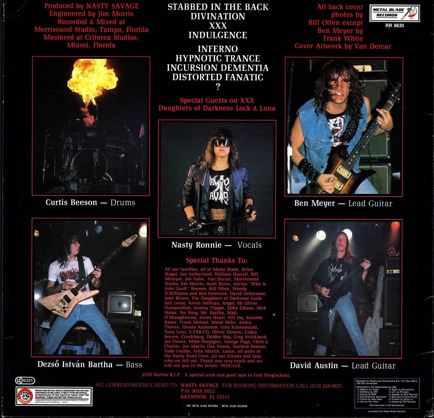 Nasty Savage - Indulgence (Vinyl LP | EU Original | 1987)