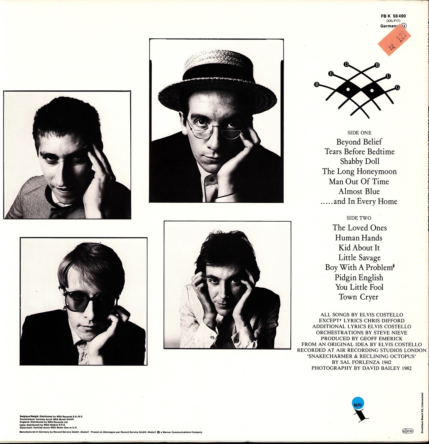 Elvis Costello - Mighty Like A Rose Vinyl LP Kopie