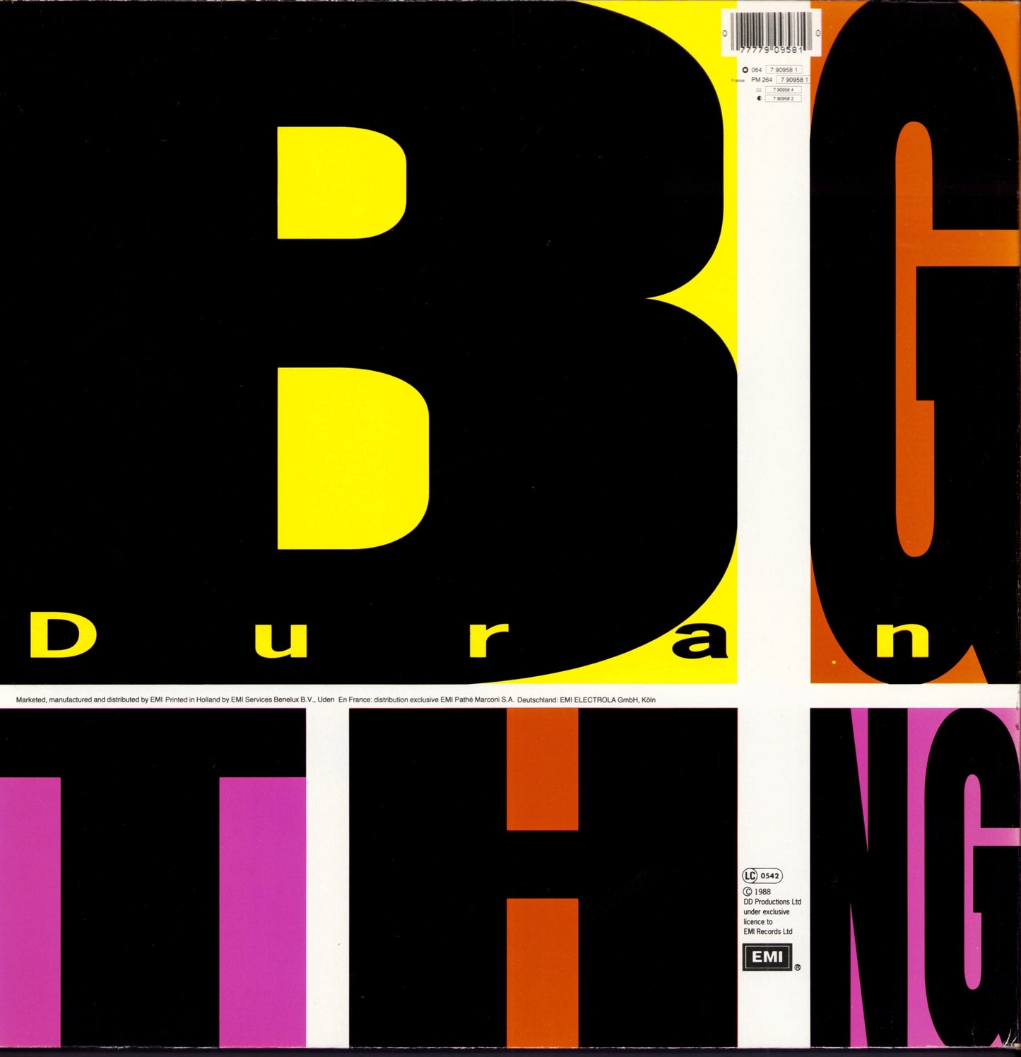 Duran Duran - Big Thing Vinyl LP | EU Original | 1988