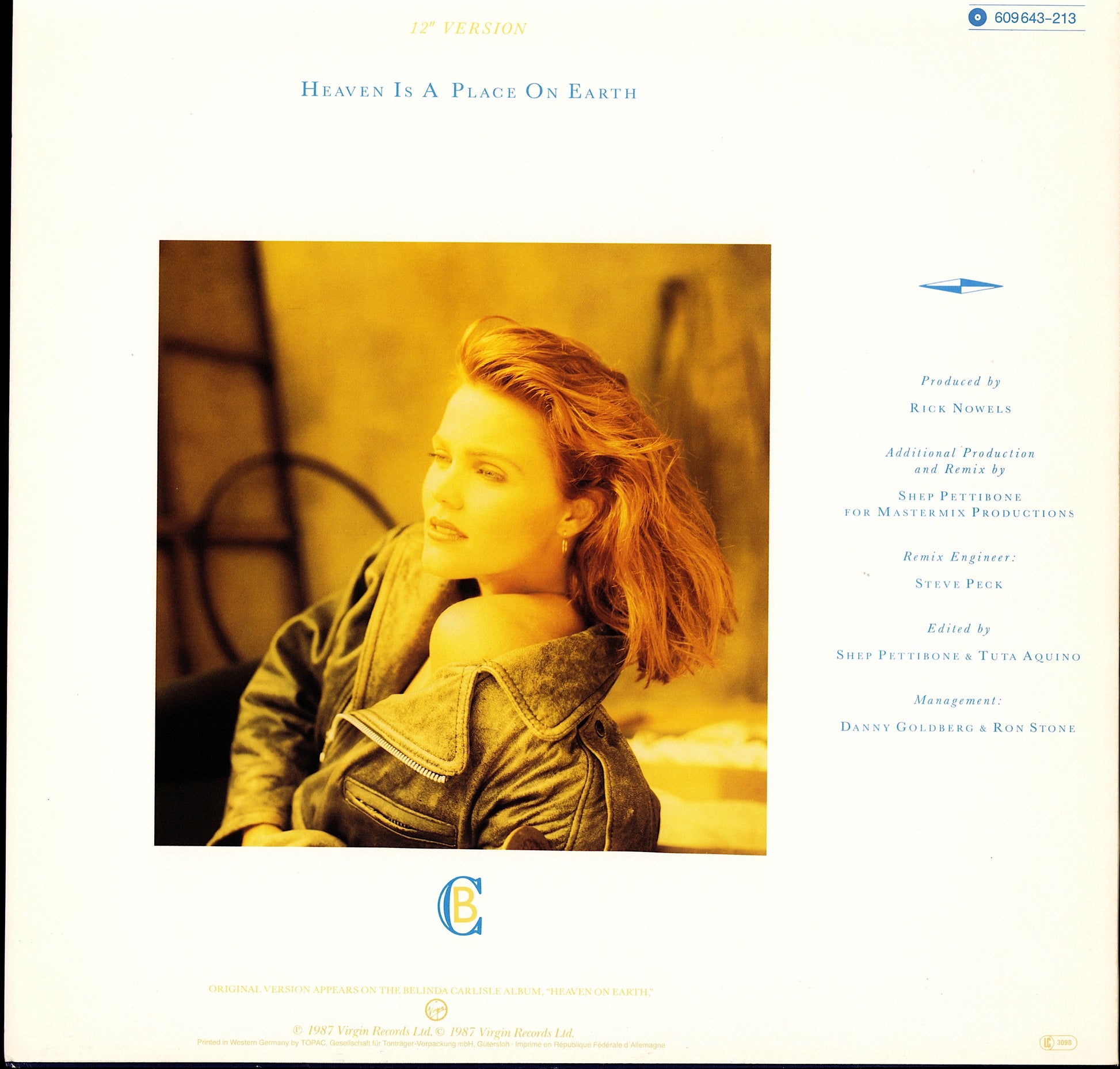 Belinda Carlisle – Circle In The Sand Beach Party Mix Vinyl 12" Maxi-Single Kopie