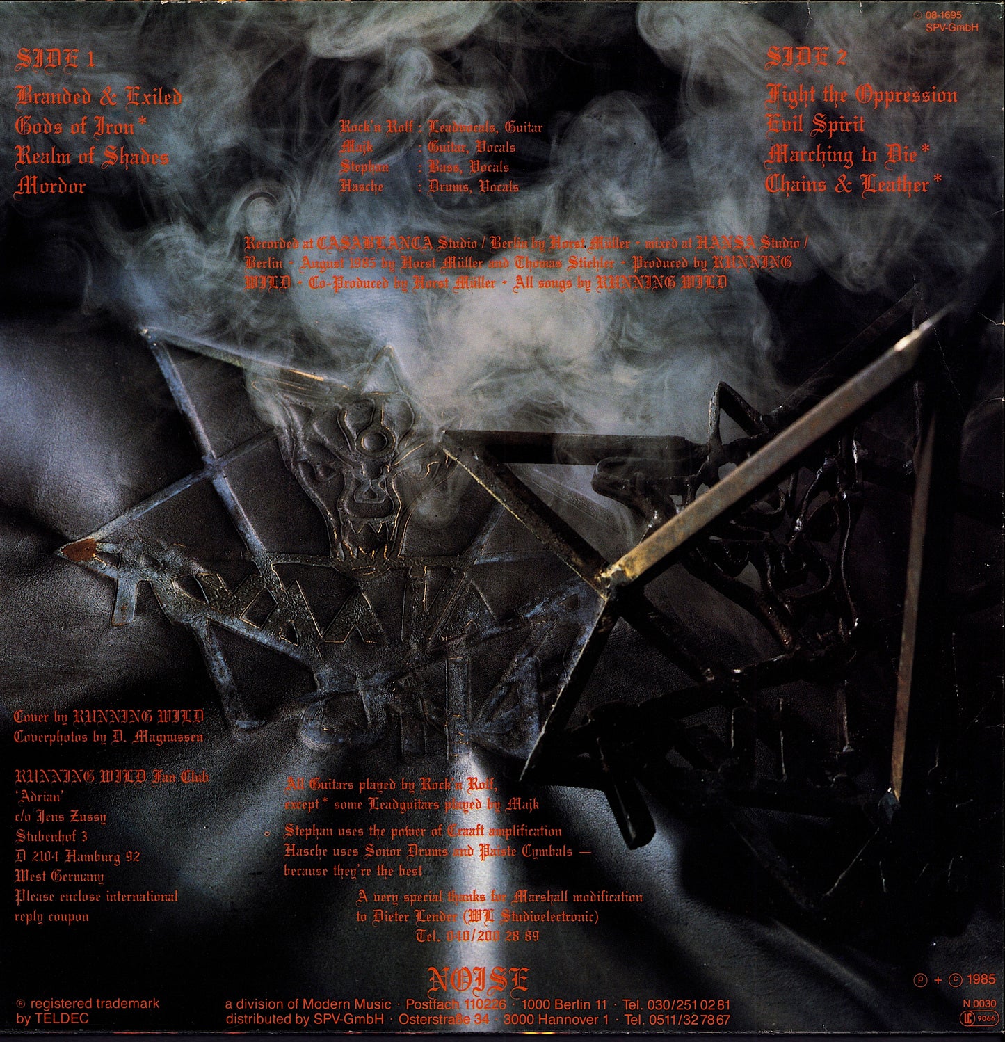 Running Wild - Branded And Exiled (Vinyl LP | DE Original | 1985)