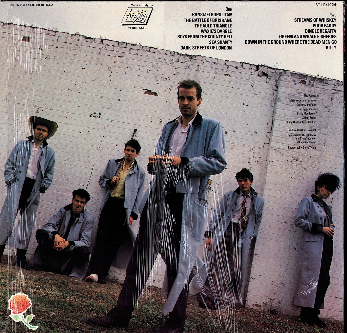 The Pogues ‎- Red Roses For Me Vinyl LP Kopie