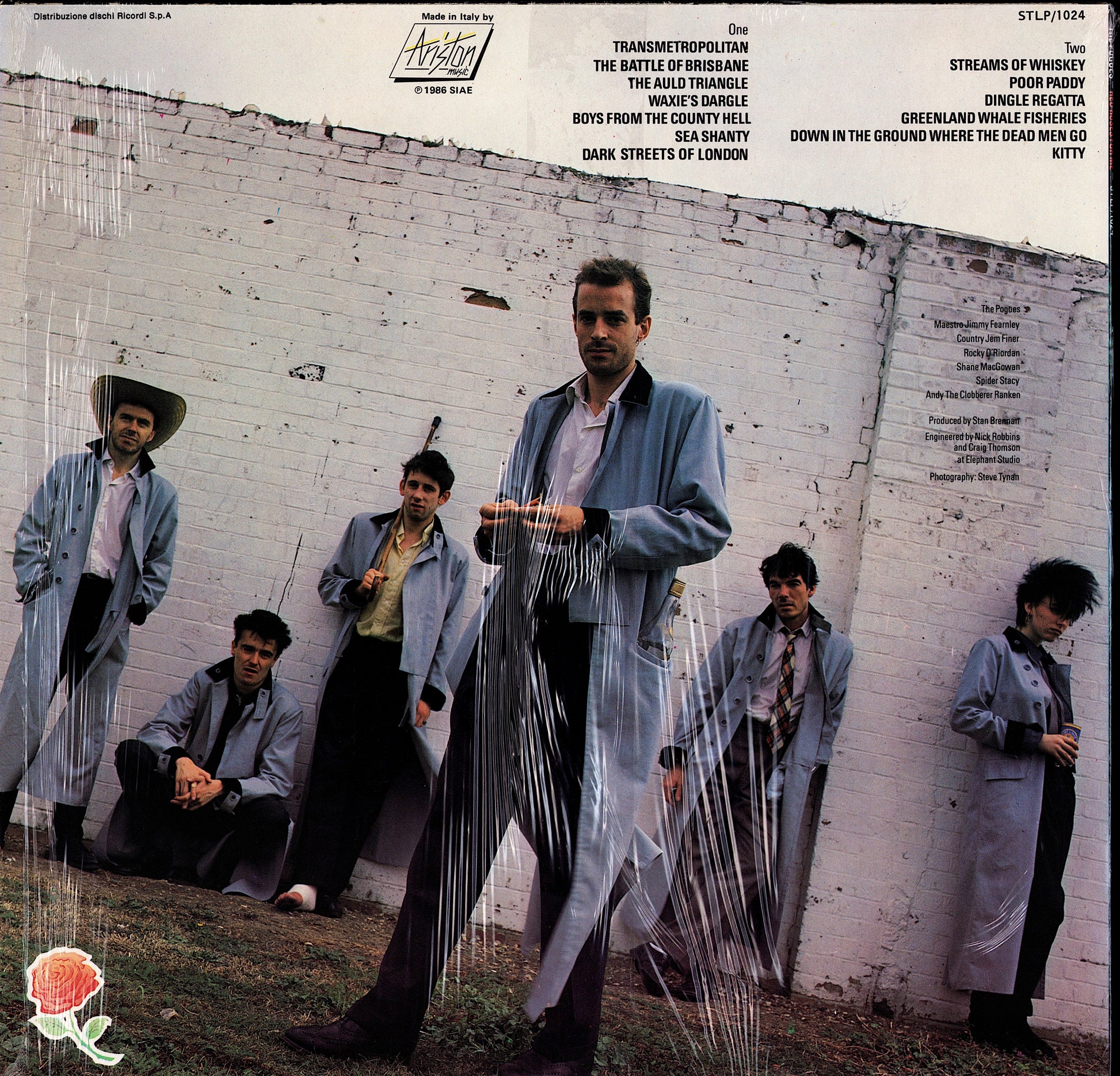 The Pogues ‎- Red Roses For Me Vinyl LP Kopie