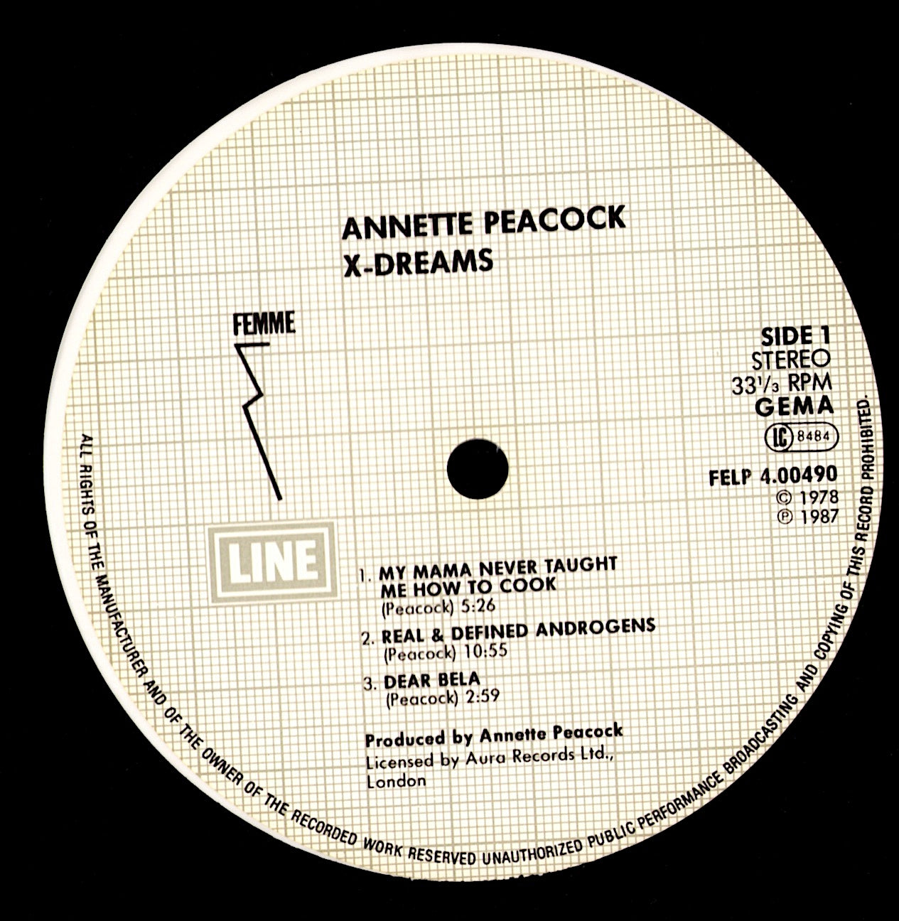 Annette Peacock - X-Dreams White Vinyl LP