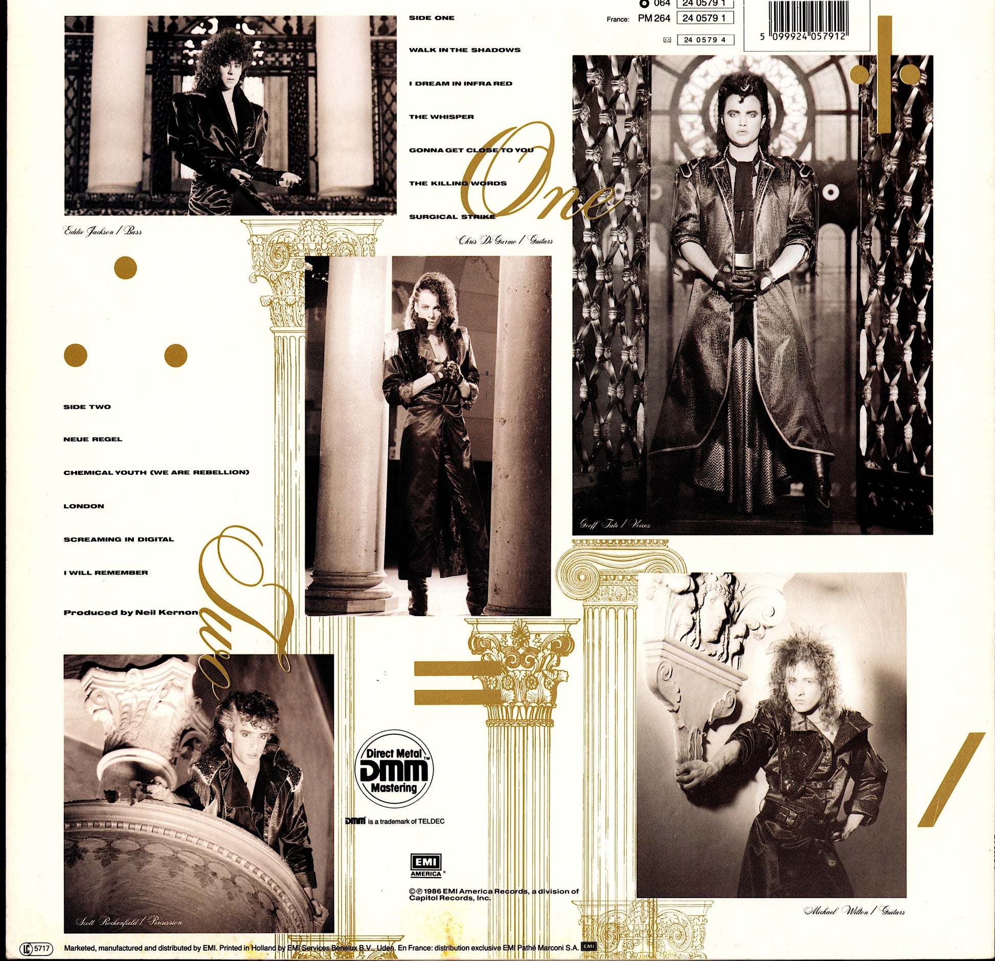 Queensrÿche ‎- Rage For Order Vinyl LP