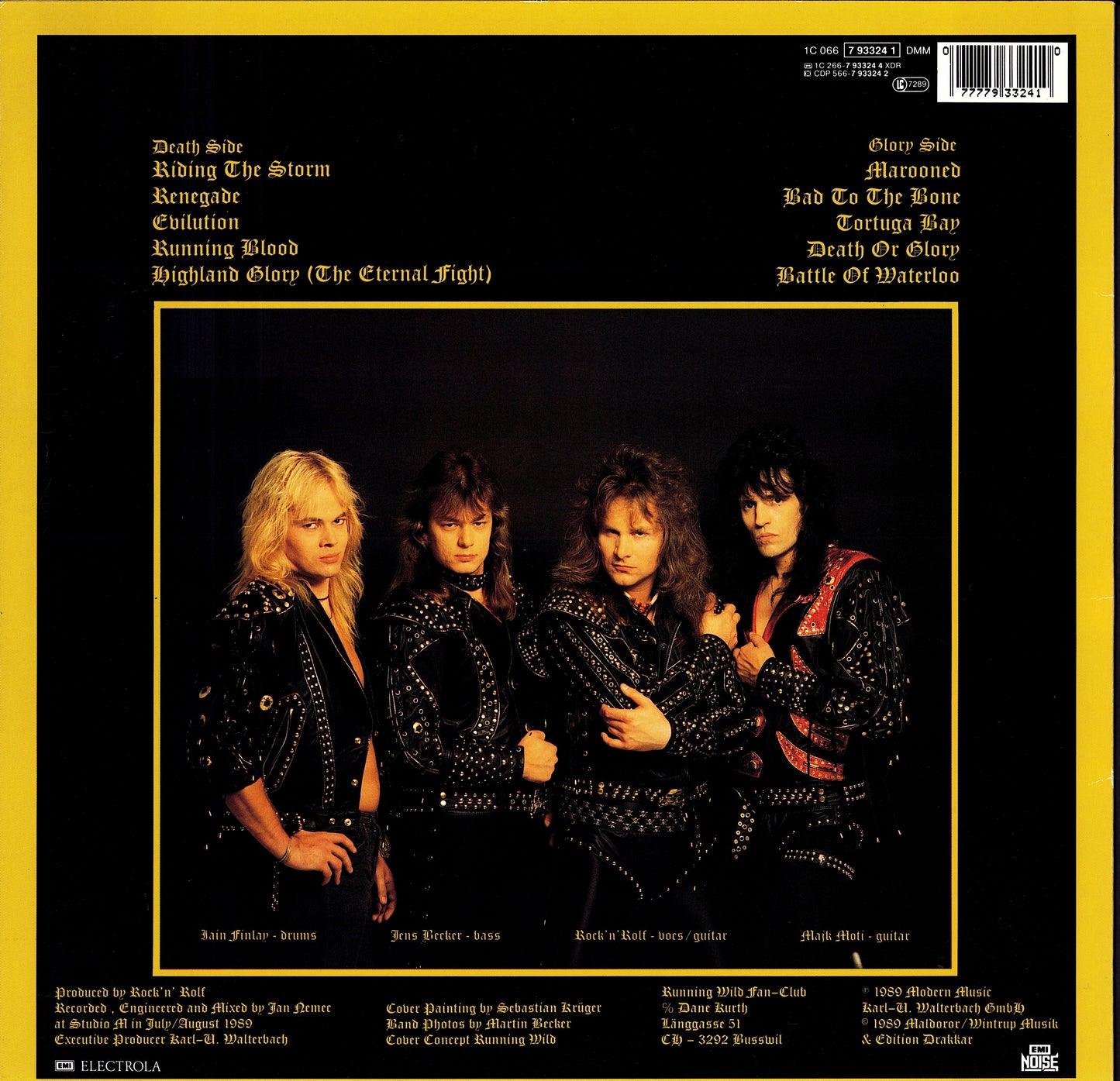 Running Wild - Death Or Glory (Vinyl LP | DE Original | 1989)