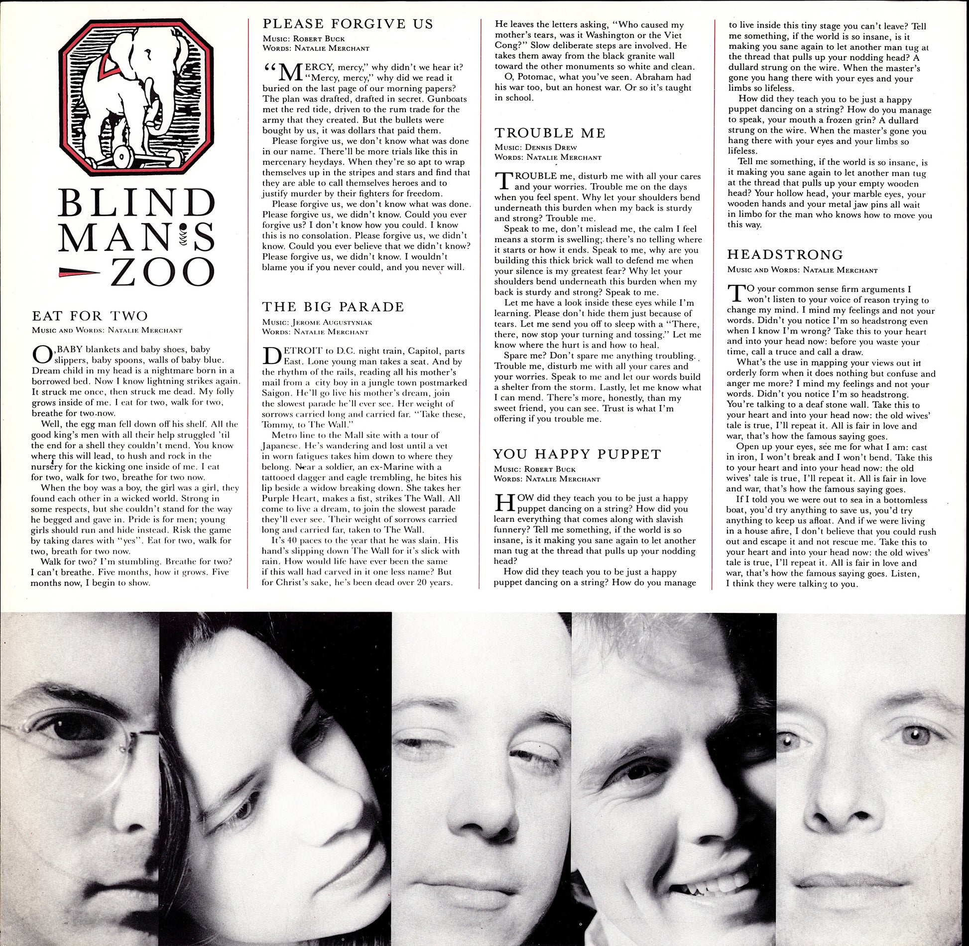 10,000 Maniacs – Blind Man's Zoo Vinyl LP