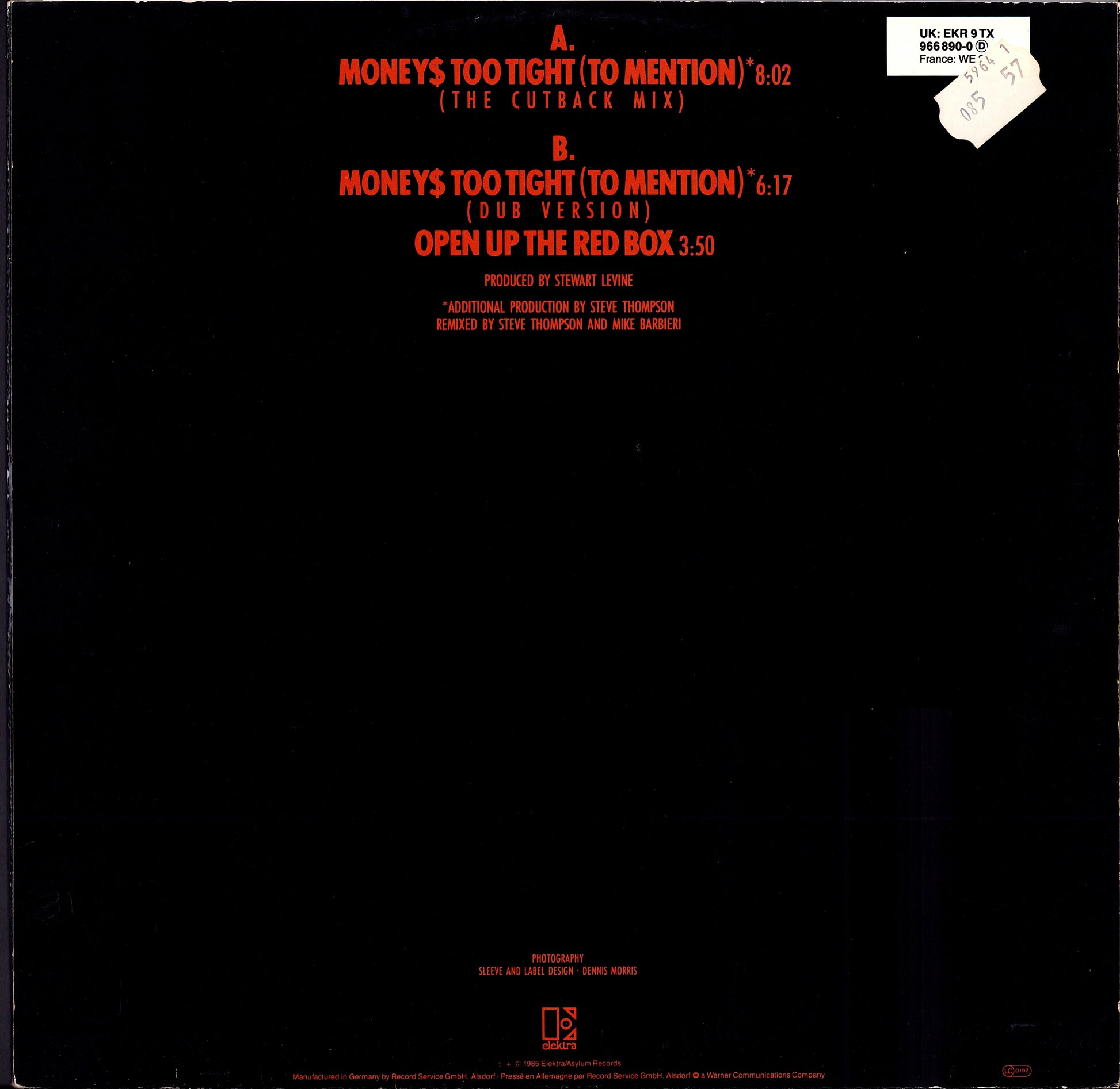 Simply Red -Money$ Too Tight To Mention Vinyl 12" Maxi-Single Kopie