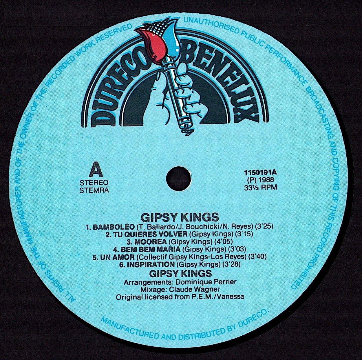 Gipsy Kings ‎- Gipsy Kings Vinyl LP Kopie