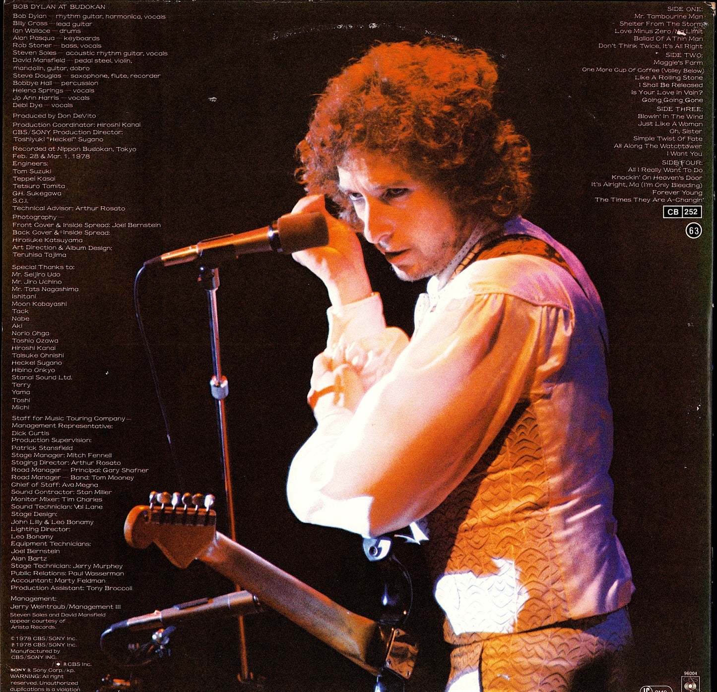 Bob Dylan - Bob Dylan At Budokan 2xVinyl LP | EU Original | 1979
