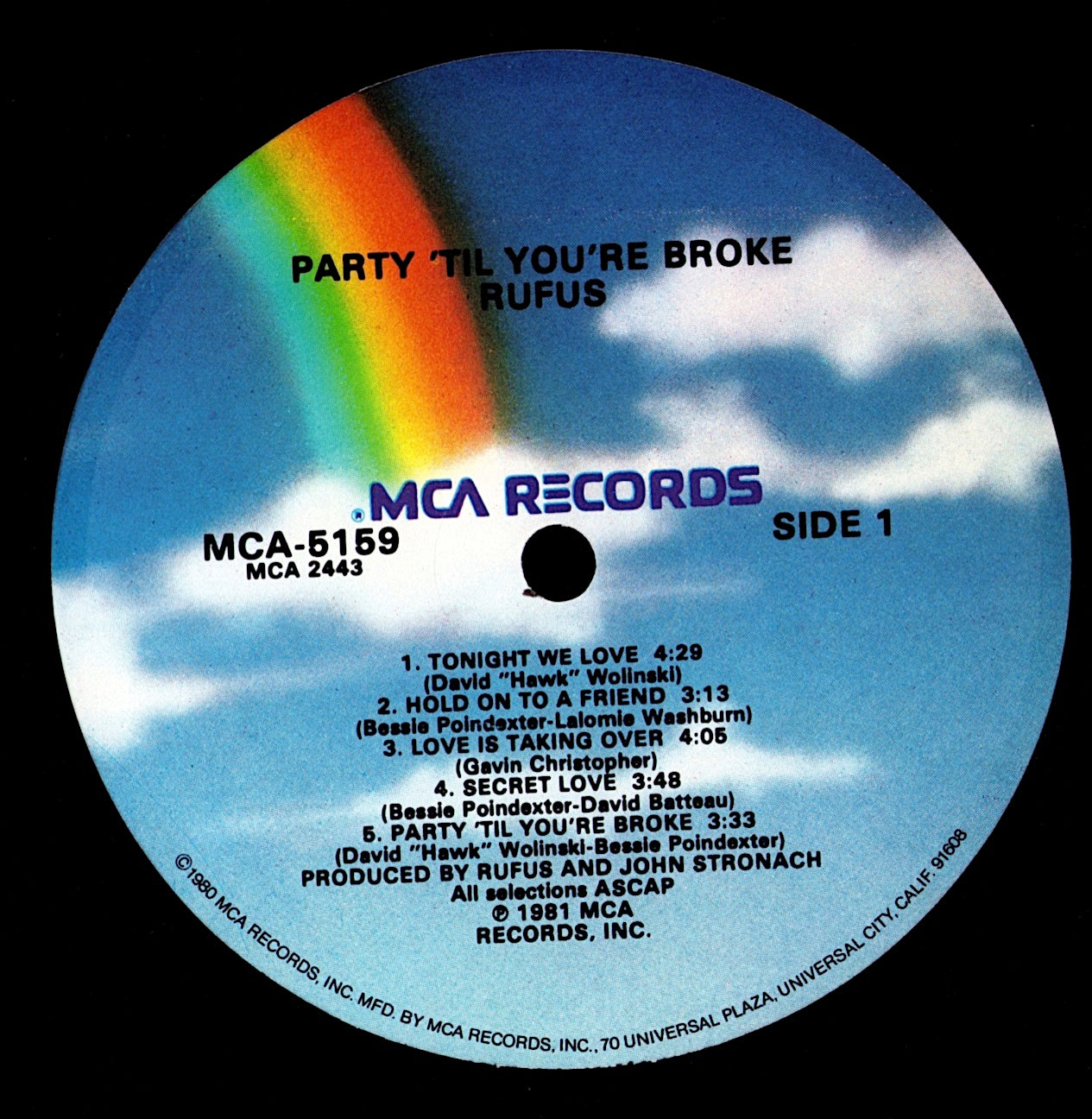 Rufus – Party 'Til You're Broke Vinyl LP