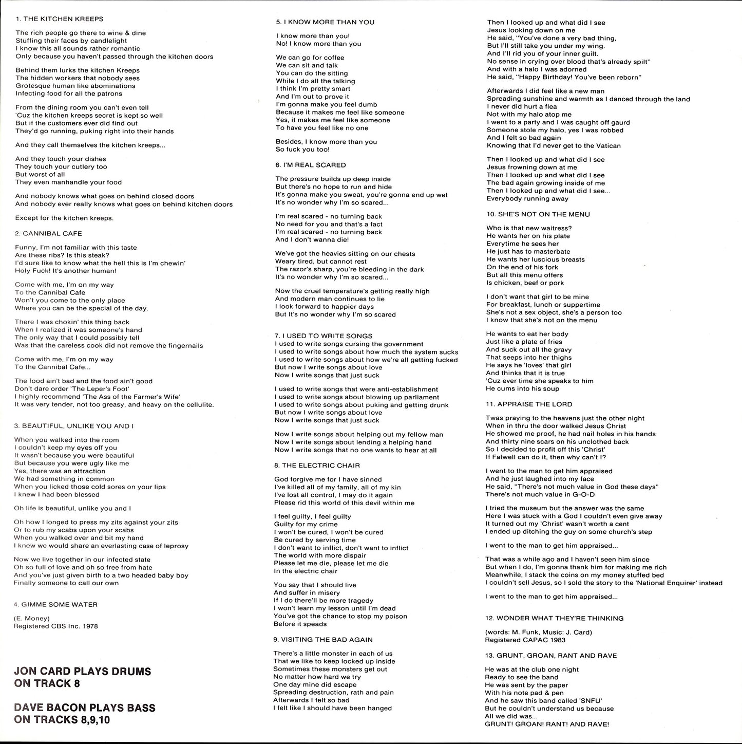 SNFU – The Last Of The Big Time Suspenders Vinyl LP