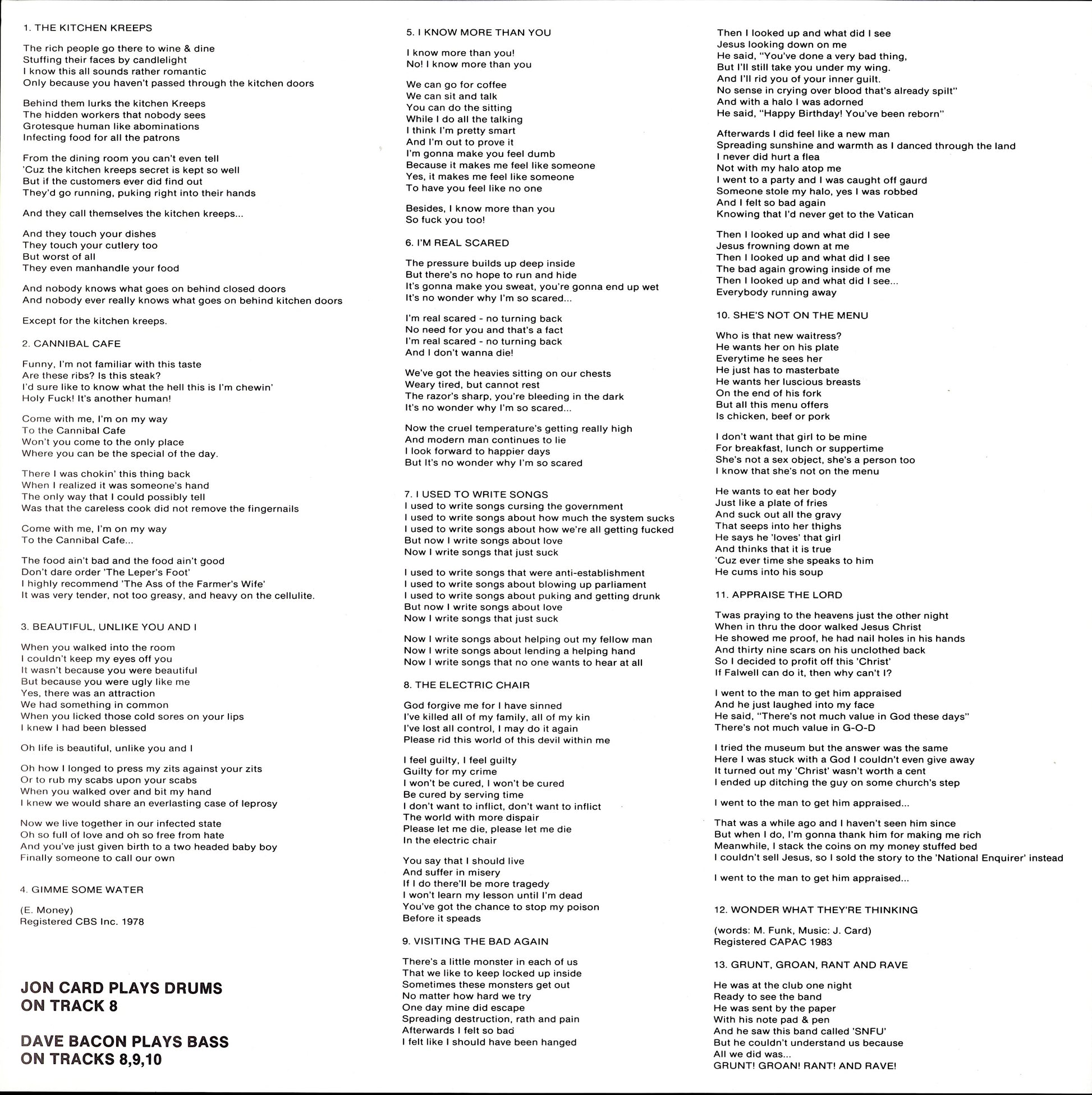 SNFU – The Last Of The Big Time Suspenders Vinyl LP