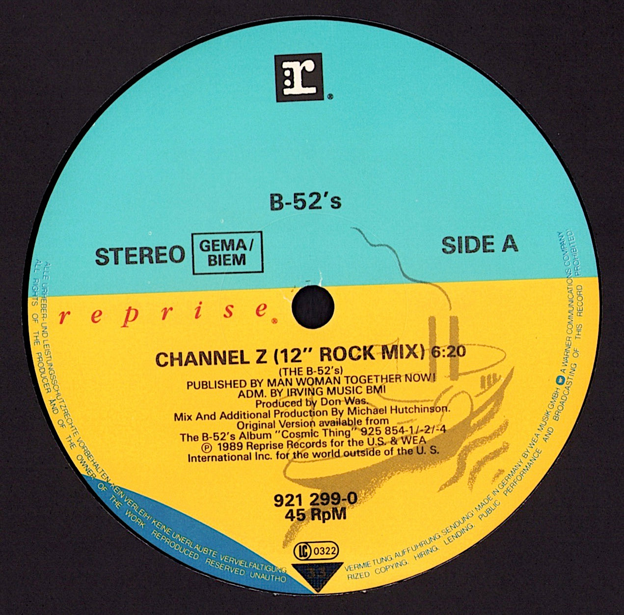 The B-52's – Channel Z Vinyl 12" Maxi-Single