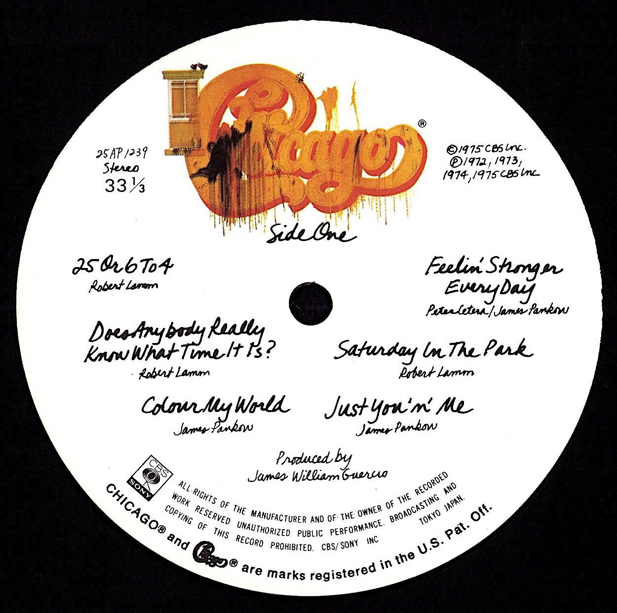 Chicago – The Feeling Of A Collection Of Their Greatest Hits Vinyl LP Kopie