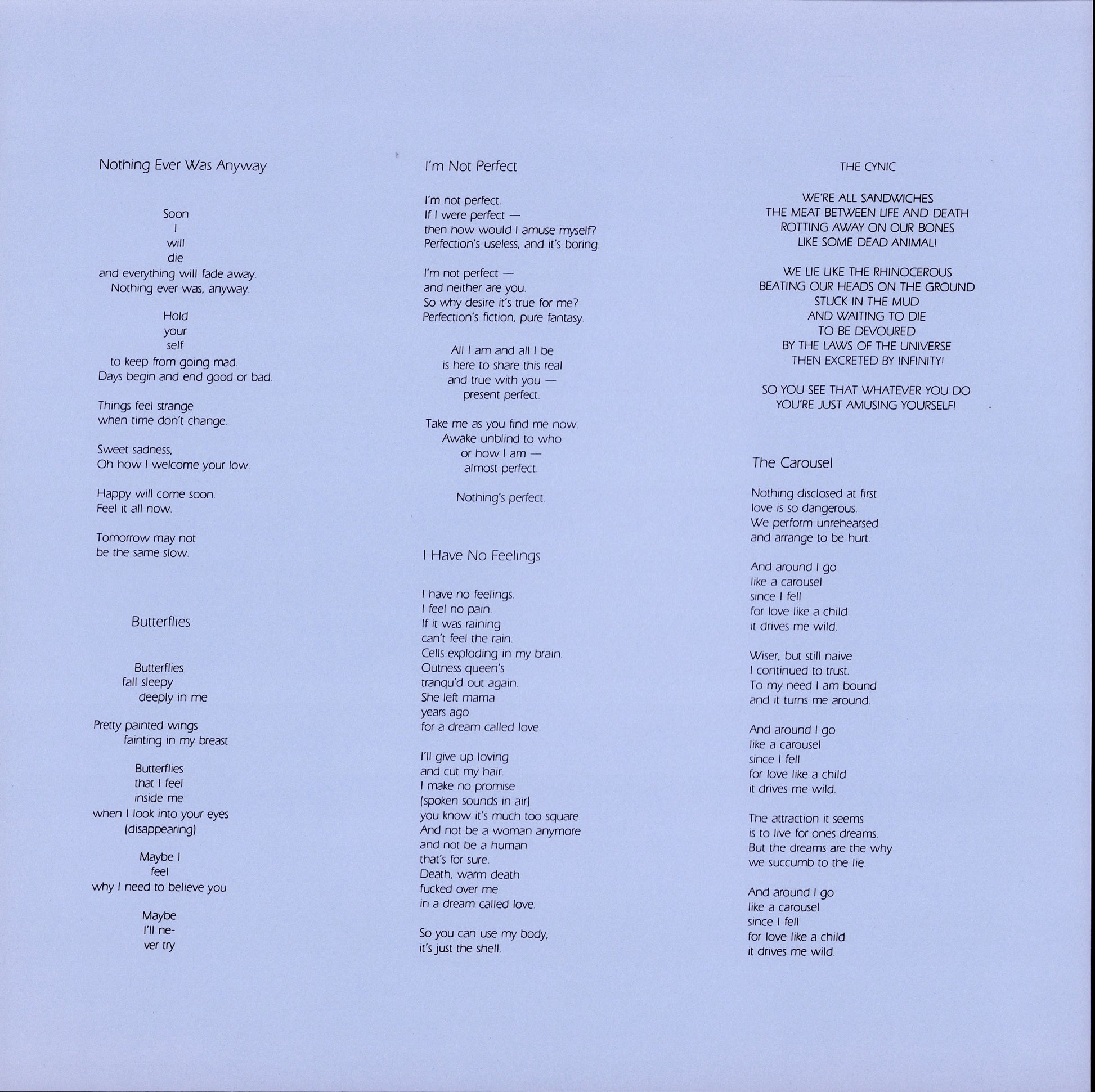 Annette Peacock - I Have No Feelings Vinyl LP