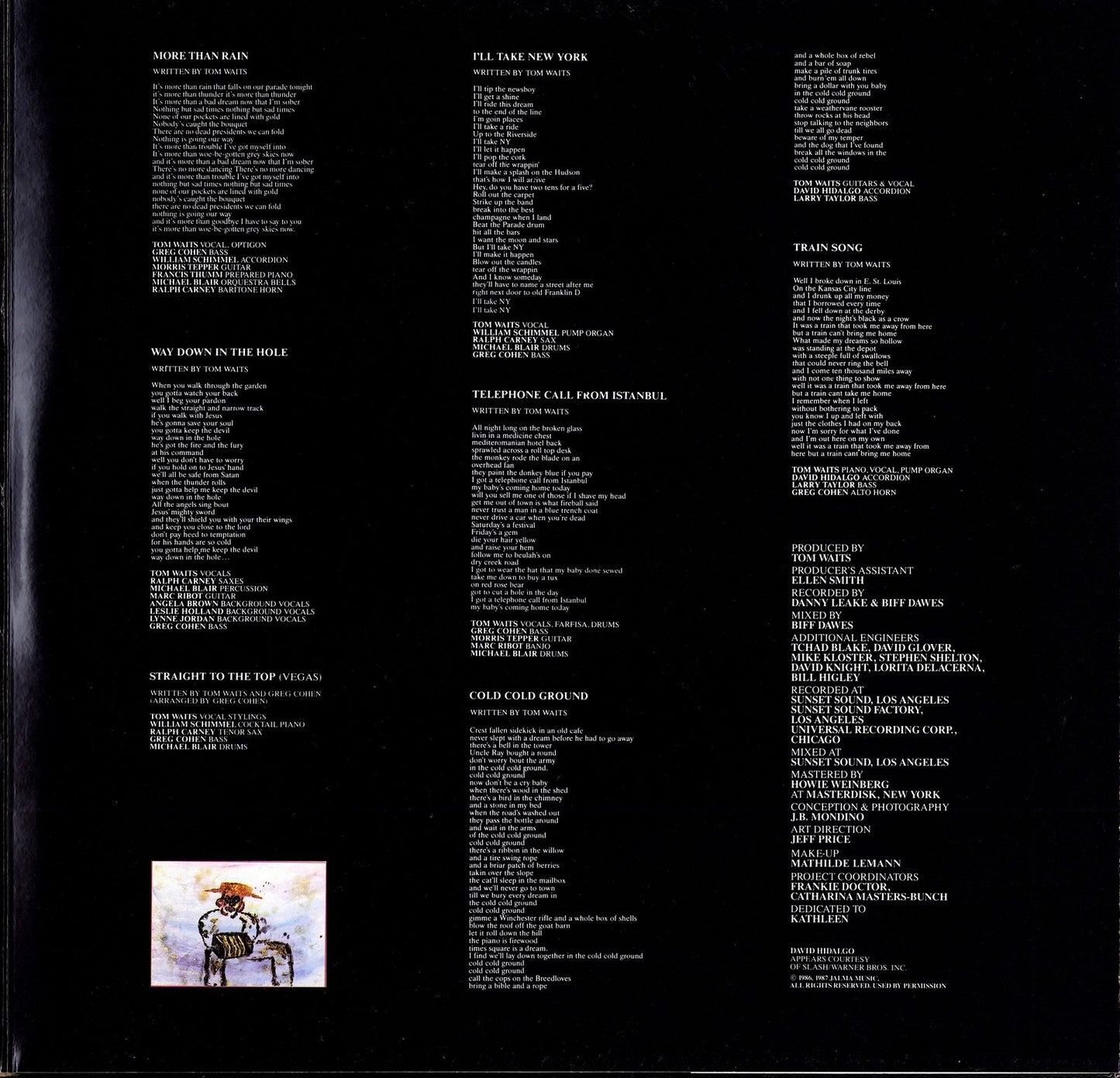 Tom Waits - Blue Valentine Vinyl LP Kopie