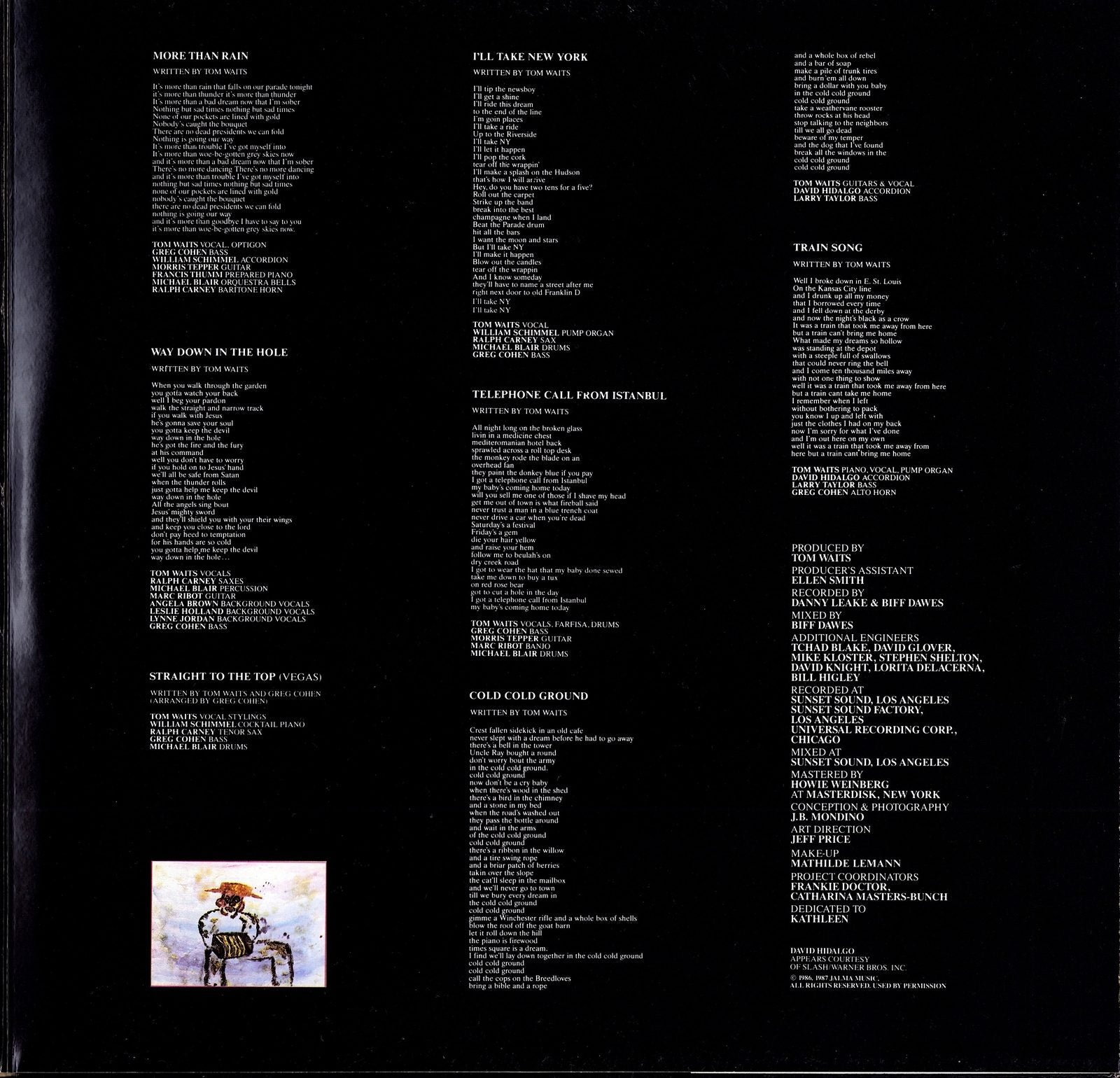 Tom Waits - Blue Valentine Vinyl LP Kopie