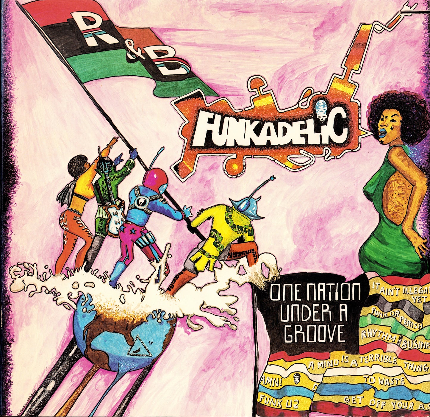 Funkadelic - One Nation Under A Groove Vinyl LP + 7" EP Kopie