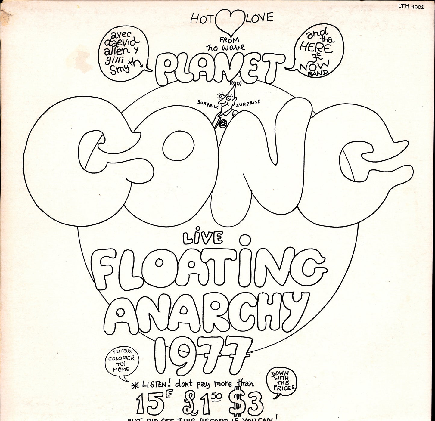 Gong ‎– Flying Teapot Radio Gnome Invisible Part 1 Vinyl LP Kopie