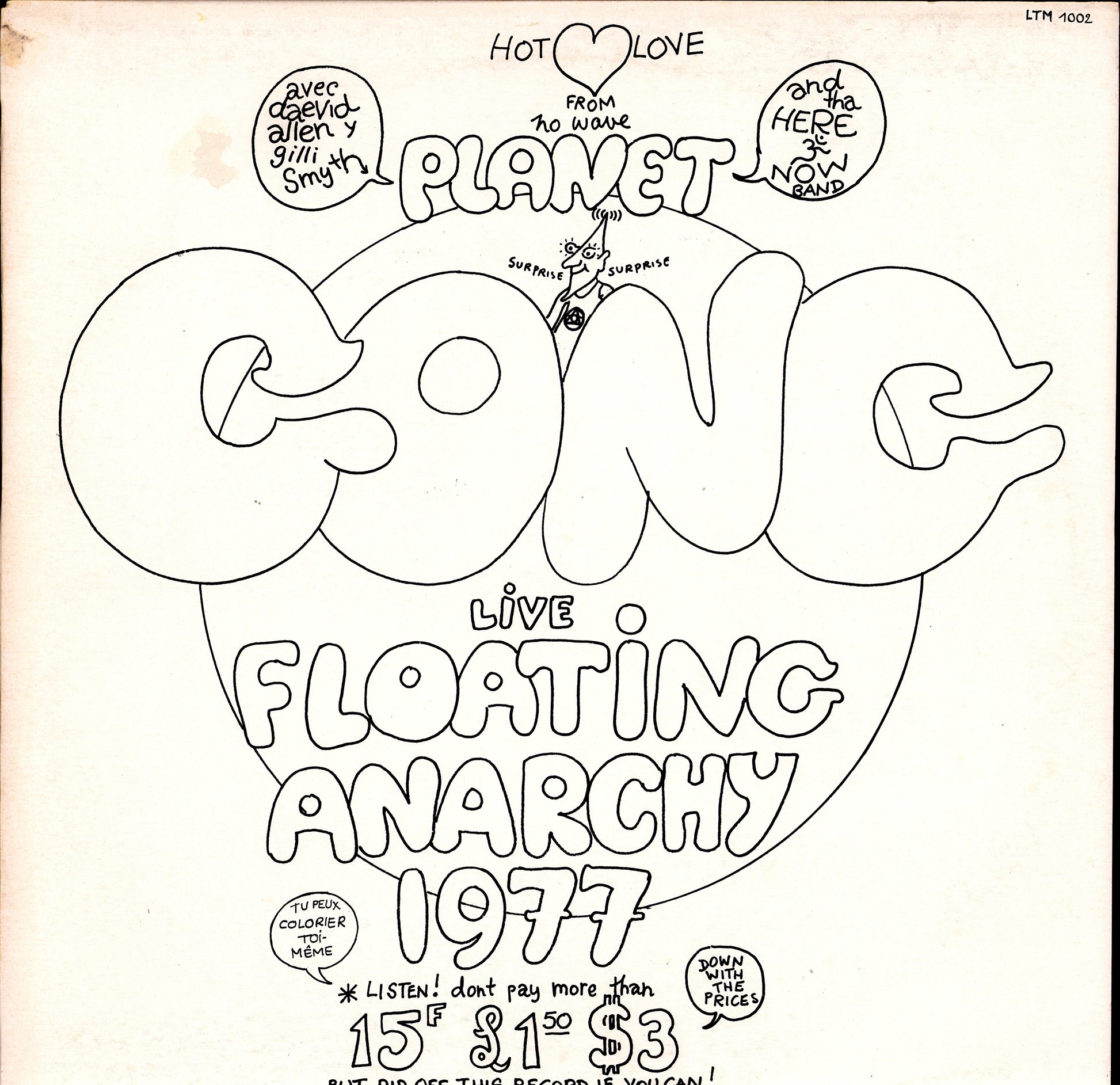 Gong ‎– Flying Teapot Radio Gnome Invisible Part 1 Vinyl LP Kopie