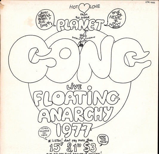 Gong ‎– Flying Teapot Radio Gnome Invisible Part 1 Vinyl LP Kopie