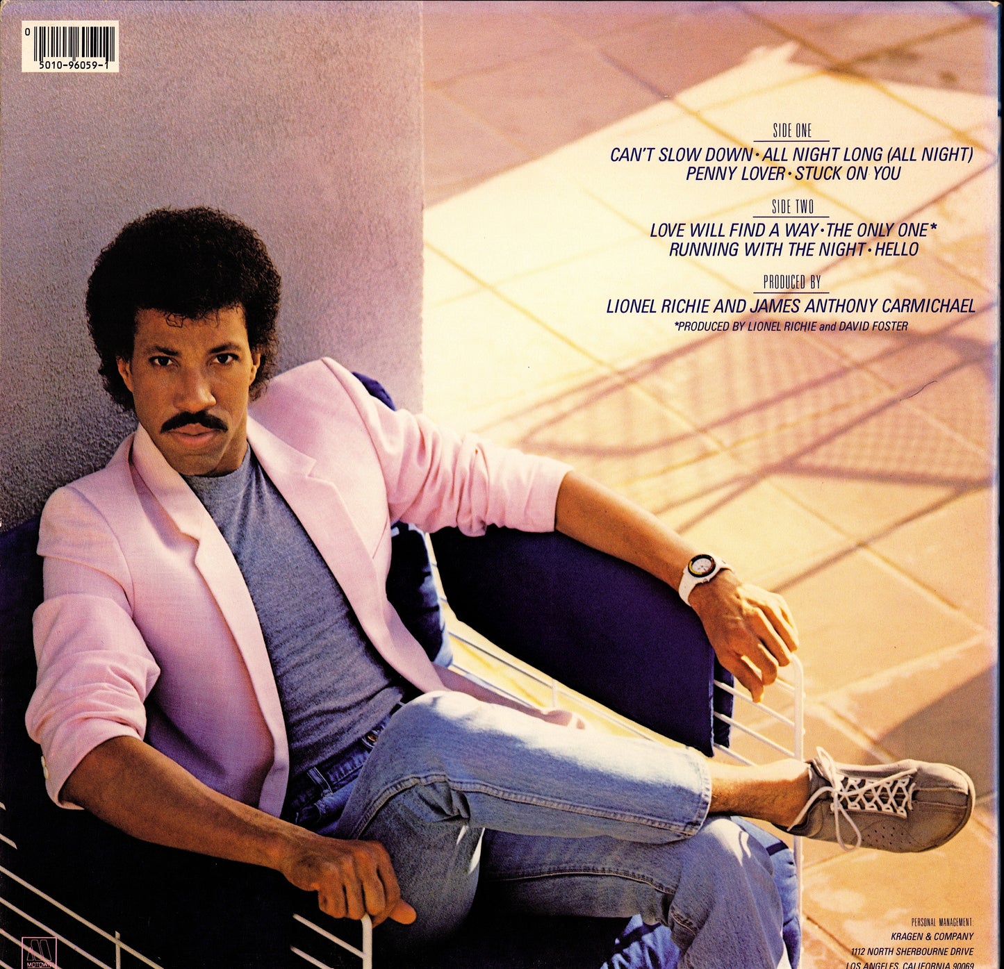 Lionel Richie - Can't Slow Down Vinyl LP Kopie