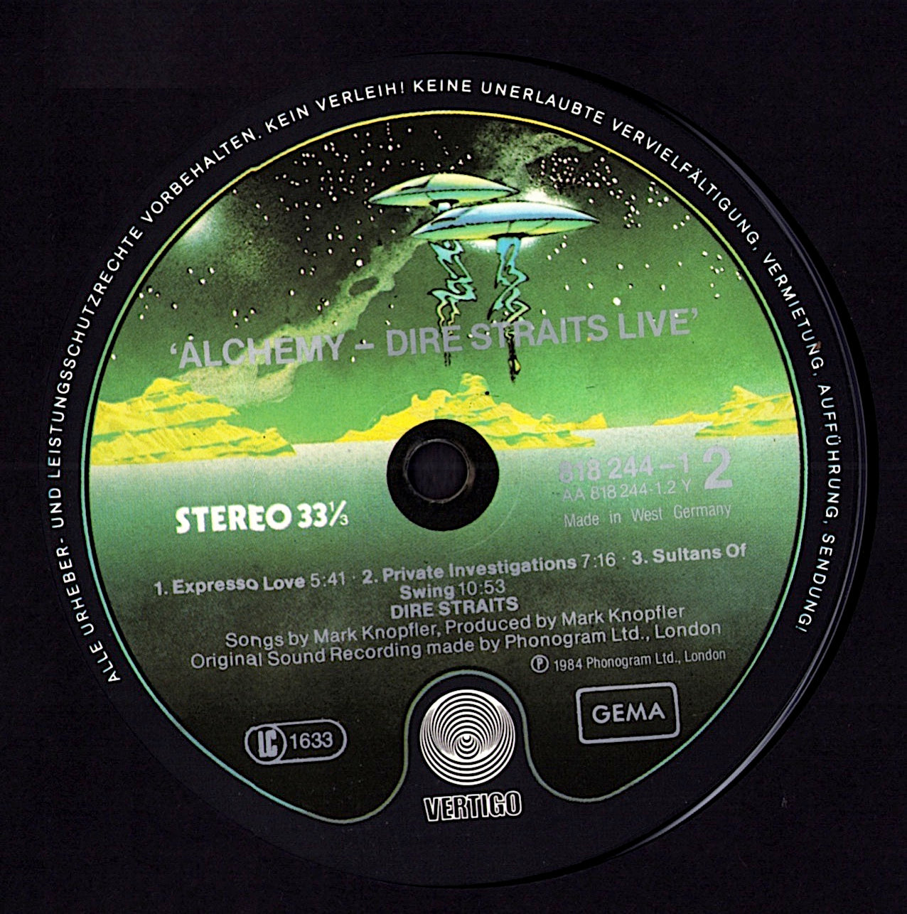 Dire Straits - Alchemy - Dire Straits Live (Vinyl 2LP | DE Original | 1984)