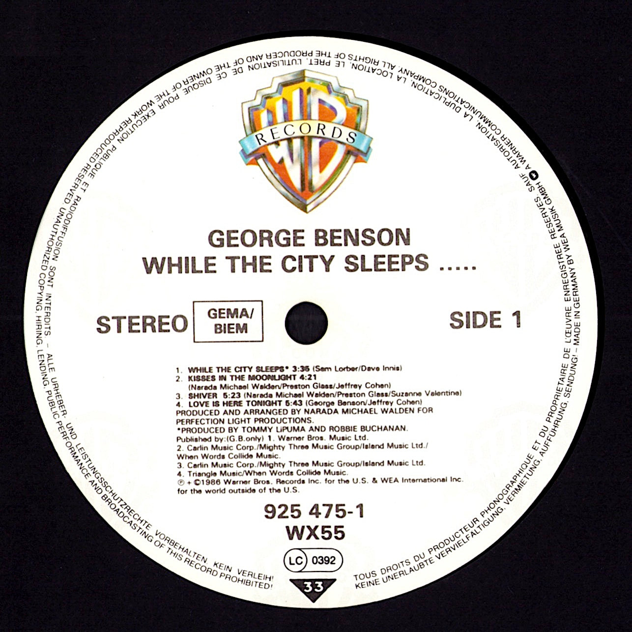 George Benson – Give Me The Night Vinyl LP Kopie
