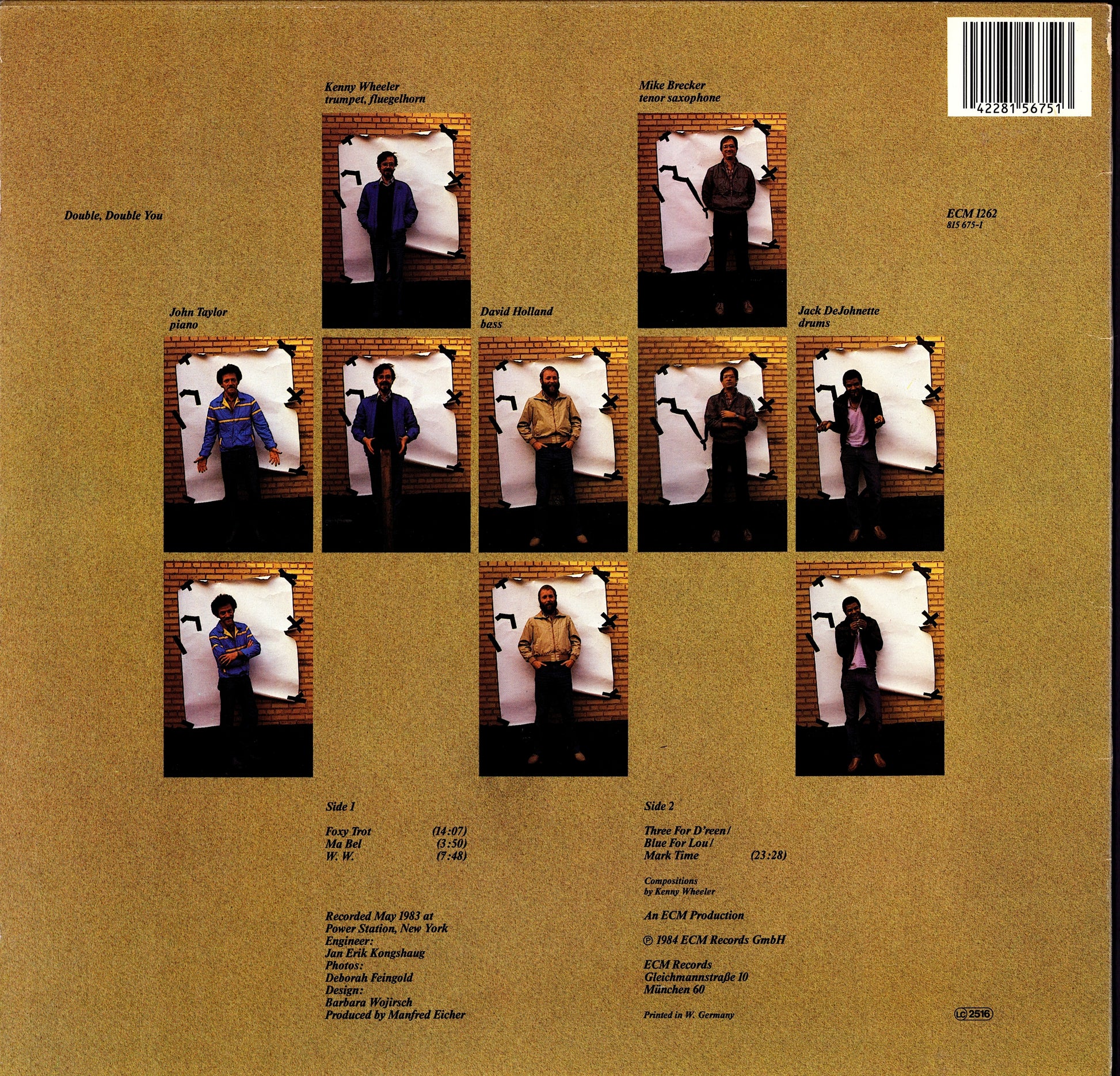 Kenny Wheeler, Mike Brecker, John Taylor, David Holland, Jack Dejohnette – Double, Double You Vinyl LP