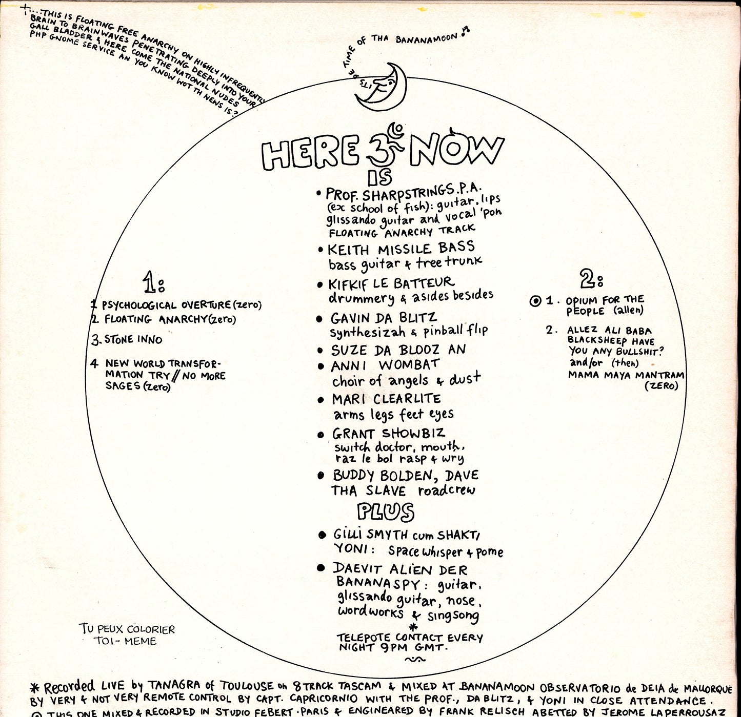 Gong ‎– Flying Teapot Radio Gnome Invisible Part 1 Vinyl LP Kopie