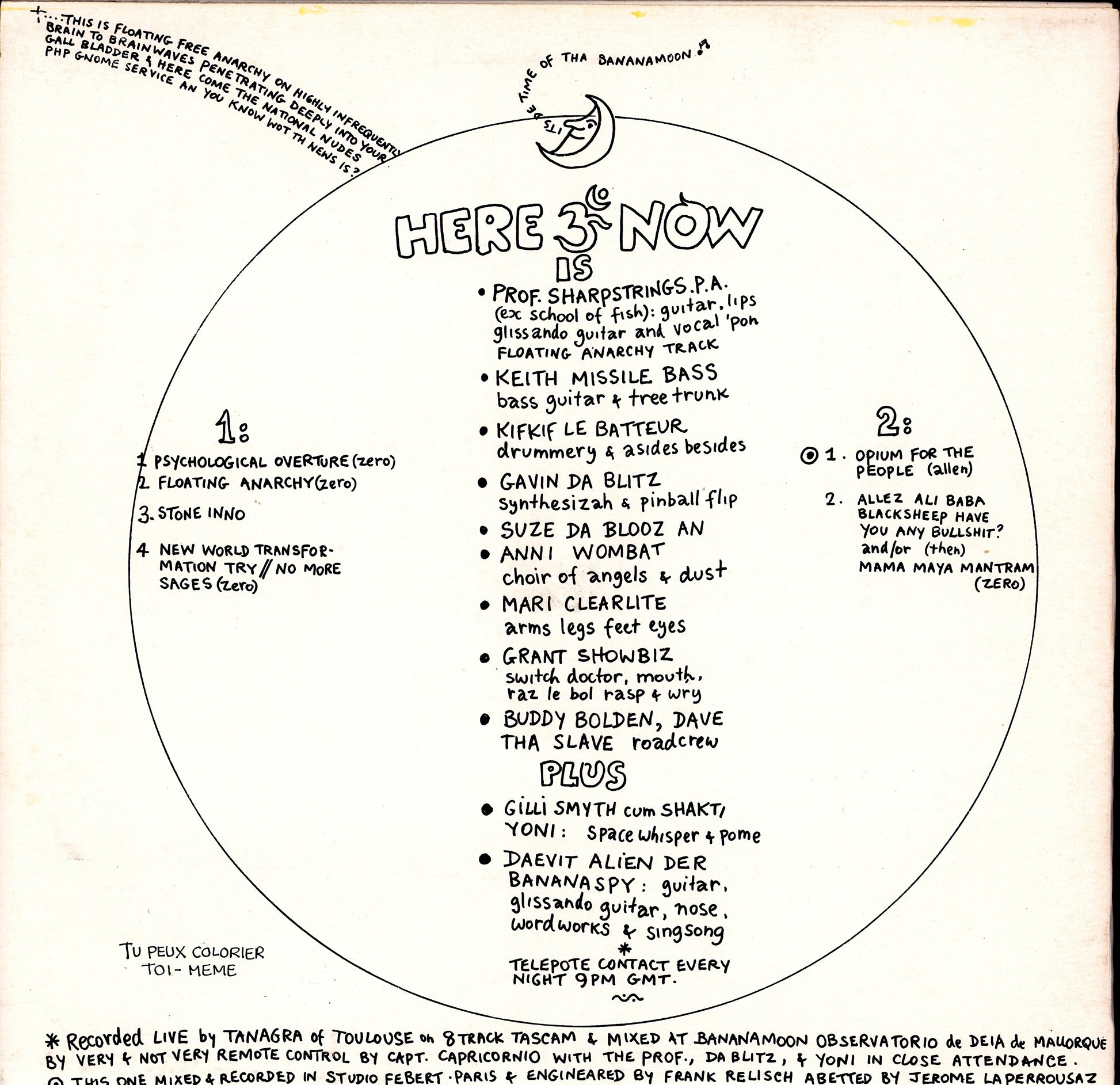 Gong ‎– Flying Teapot Radio Gnome Invisible Part 1 Vinyl LP Kopie
