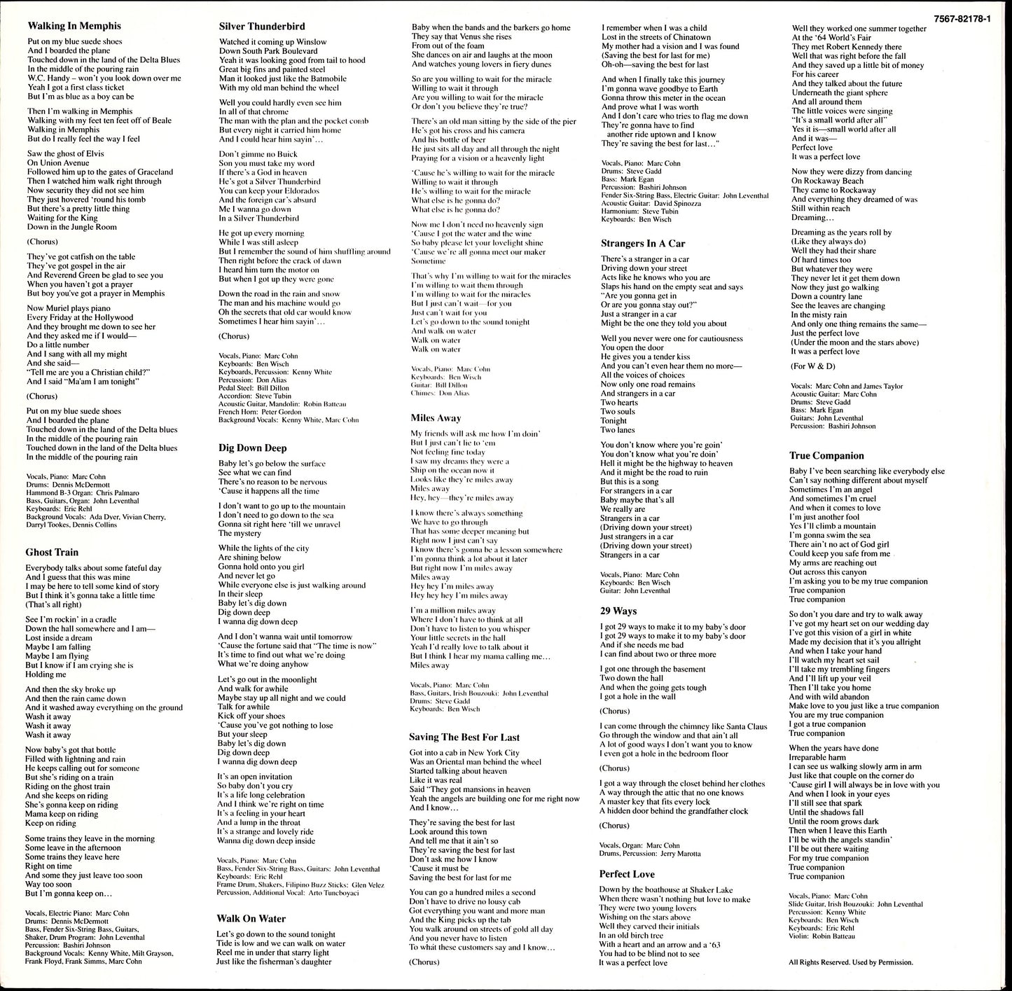 Marc Cohn – Marc Cohn Vinyl LP