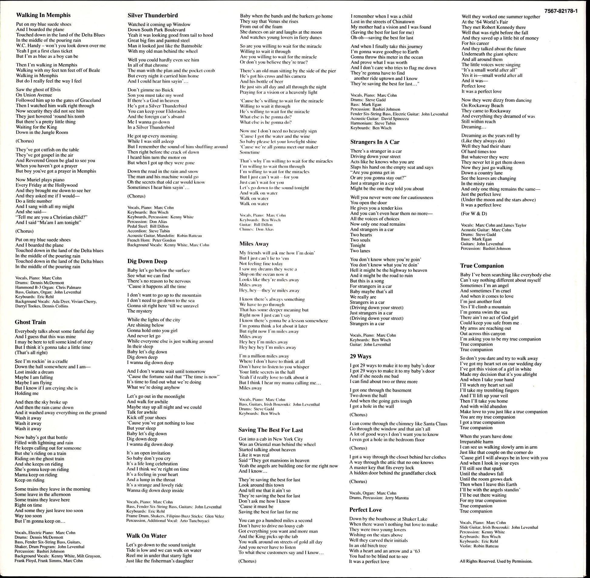 Marc Cohn – Marc Cohn Vinyl LP