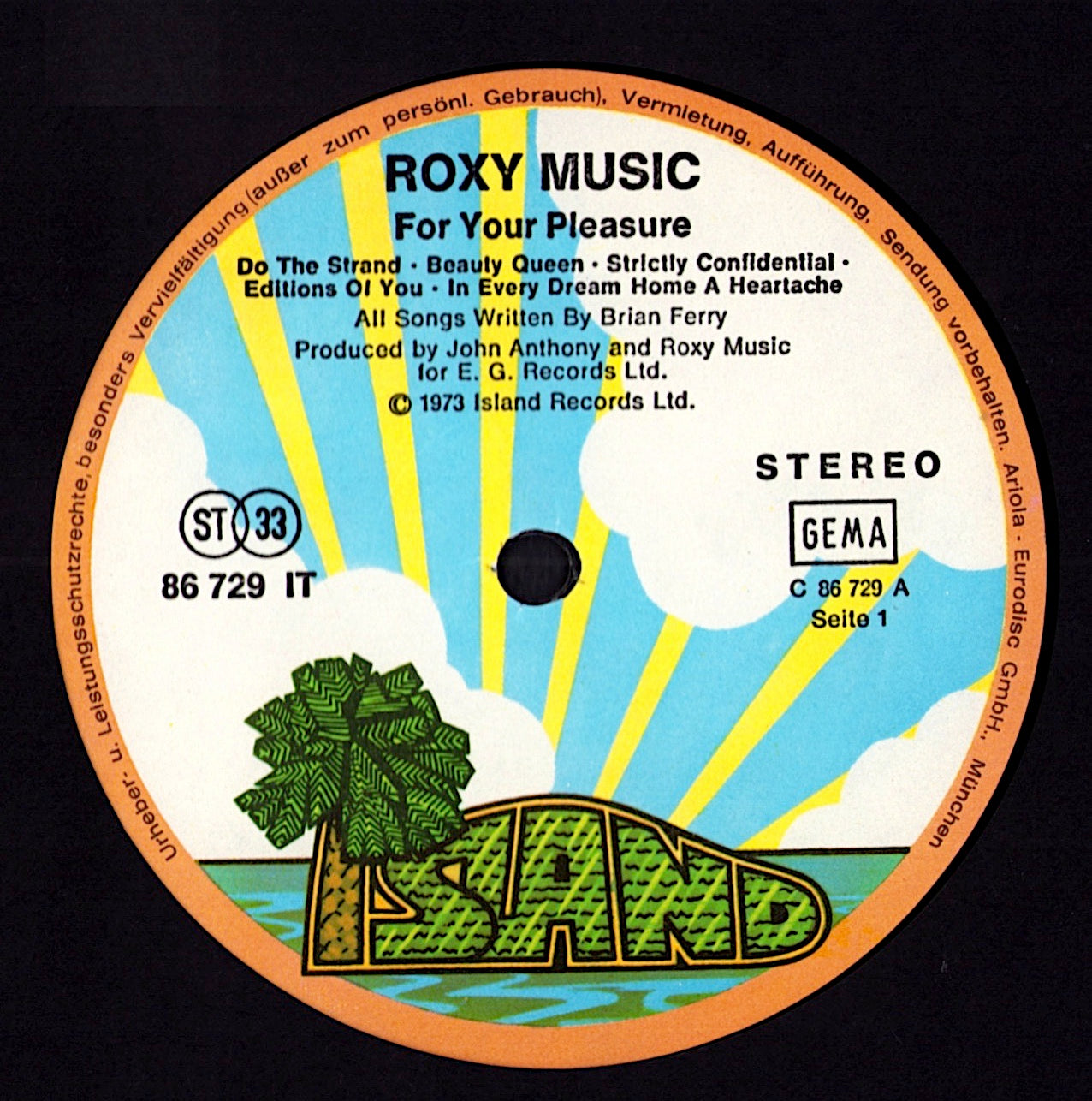 Roxy Music - For Your Pleasure (Vinyl LP | DE Original | 1973)