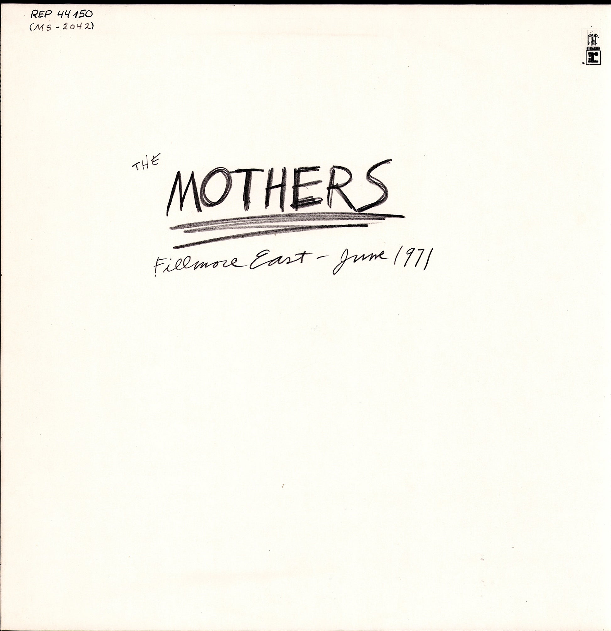 The Mothers - Fillmore East, June 1971 Vinyl LP | DE Reissue | 1973 Kopie