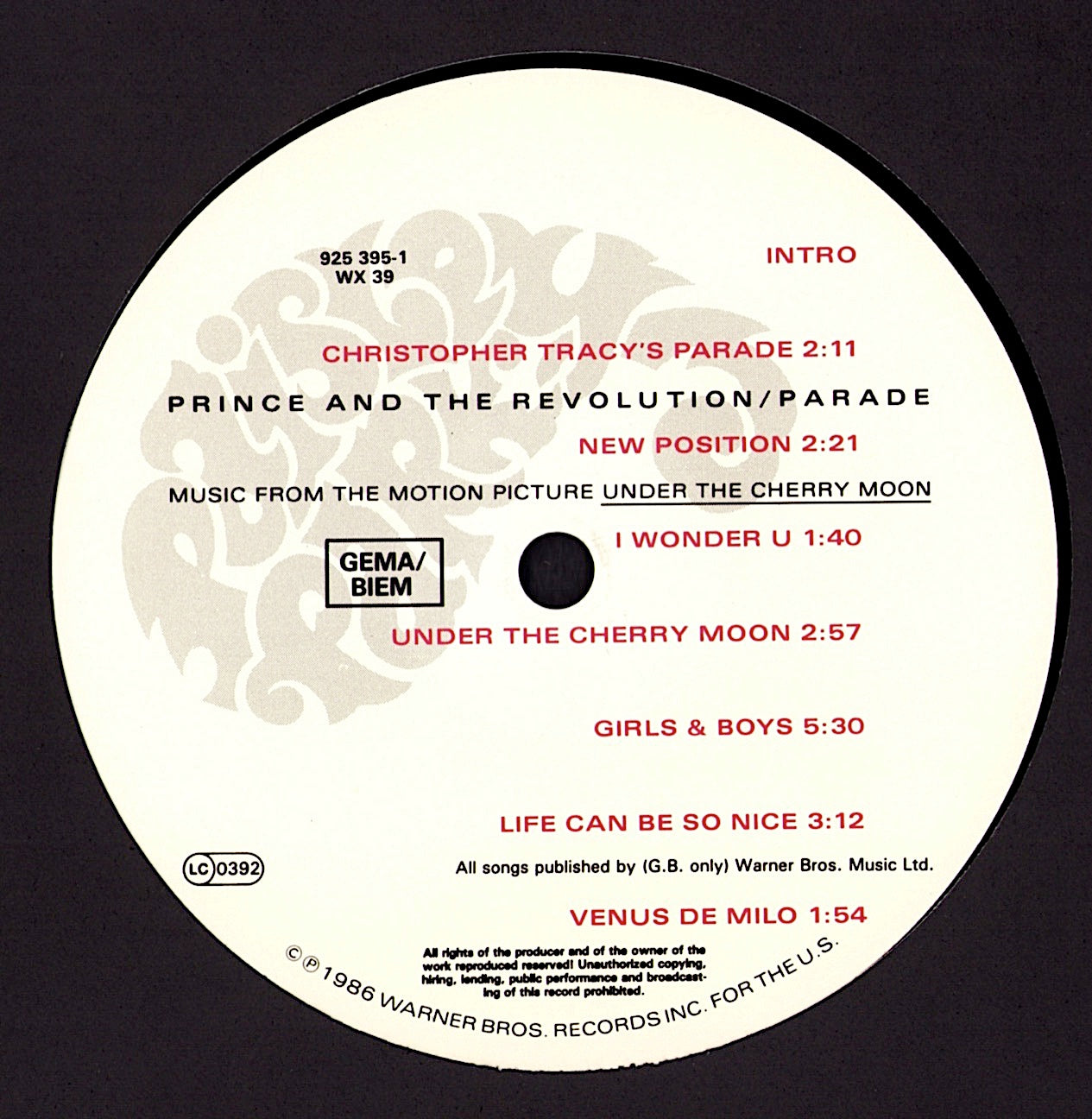 Prince And The Revolution - Parade Vinyl LP