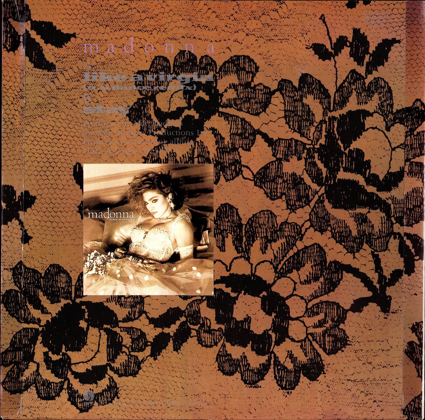 Madonna - Like A Virgin (U.S. Dance Remix) / Stay (Vinyl 12" Maxi-Single)