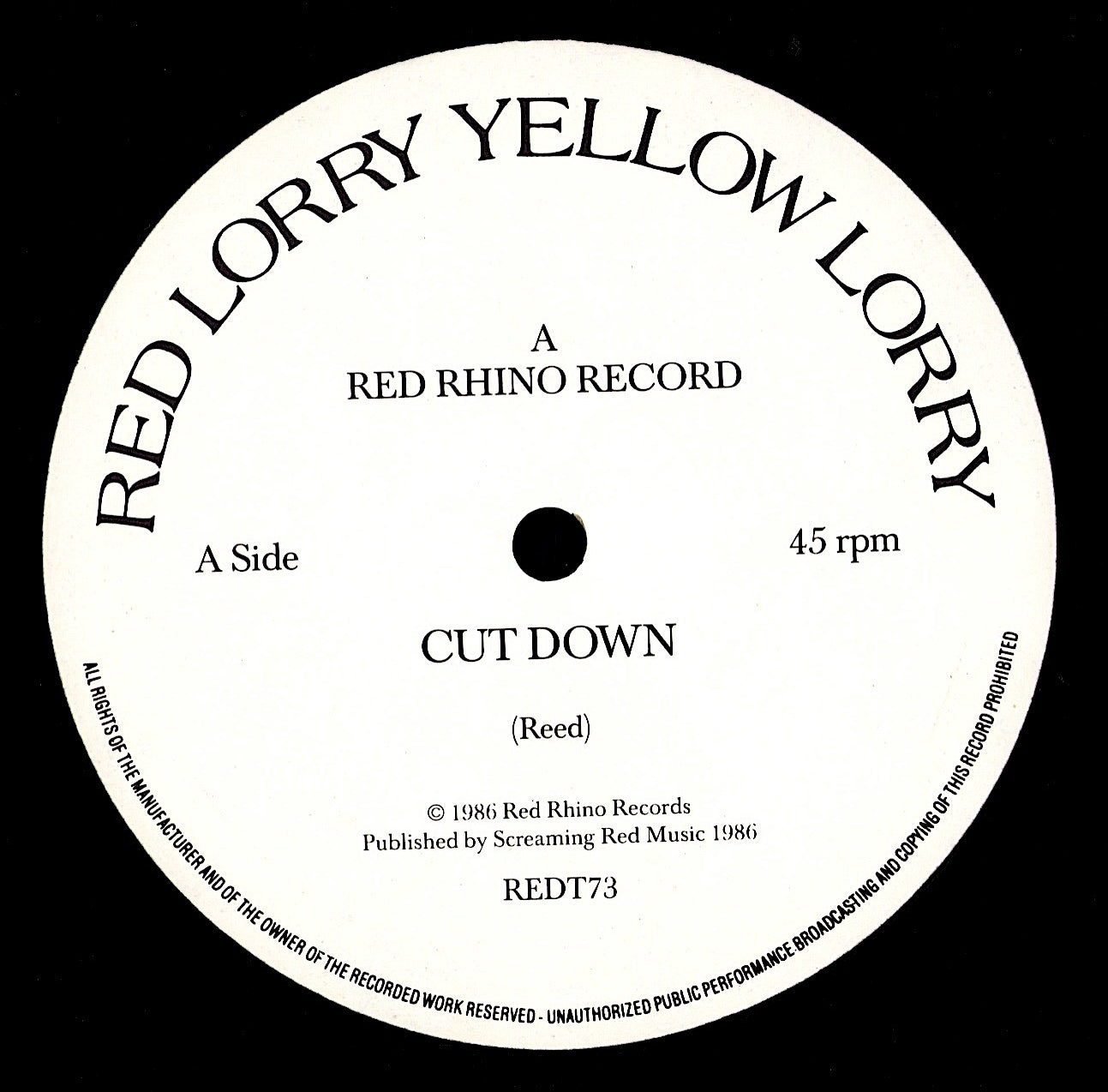 Red Lorry Yellow Lorry – Cut Down (Vinyl 12")