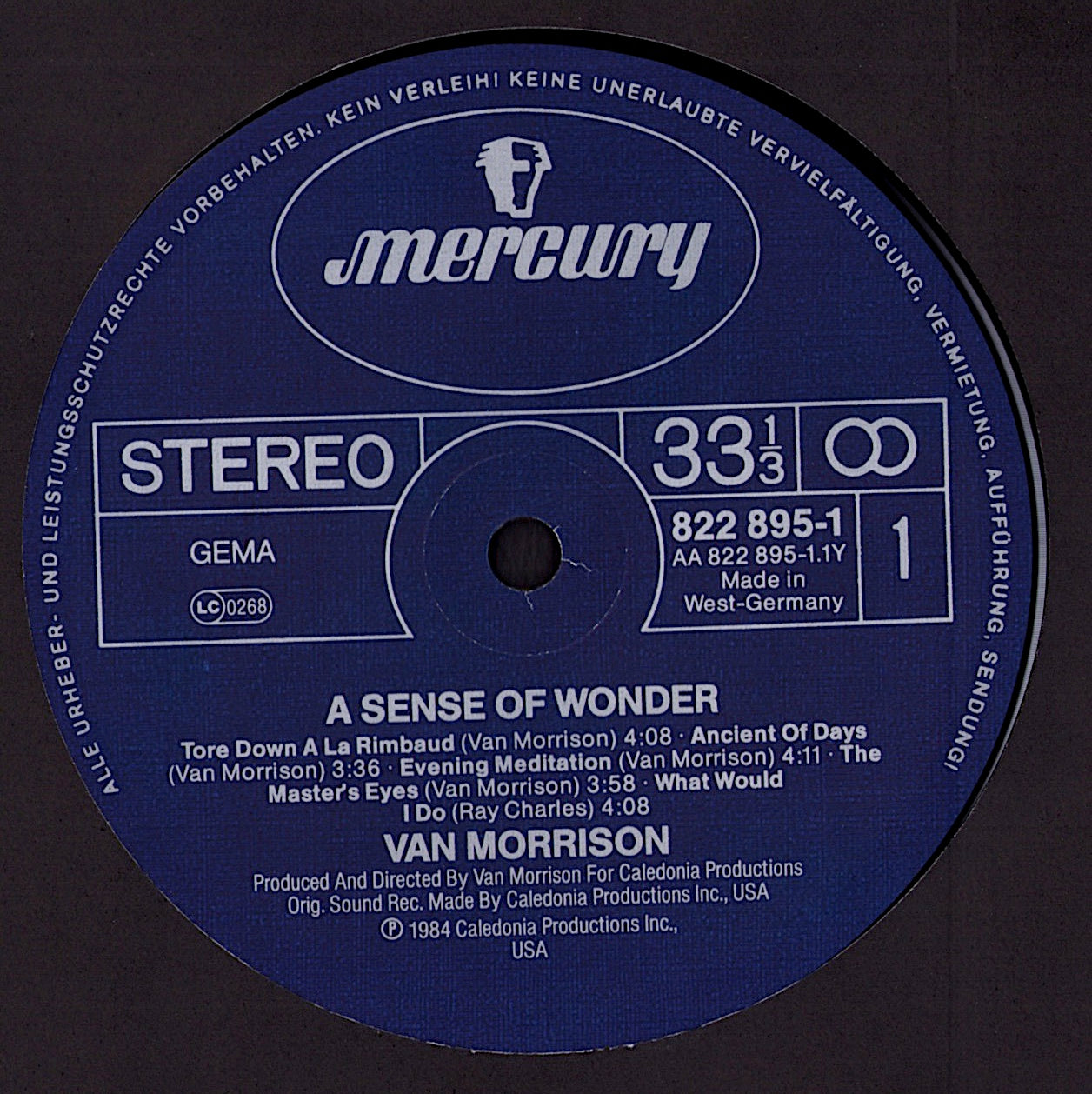 Van Morrison – A Sense Of Wonder Vinyl LP