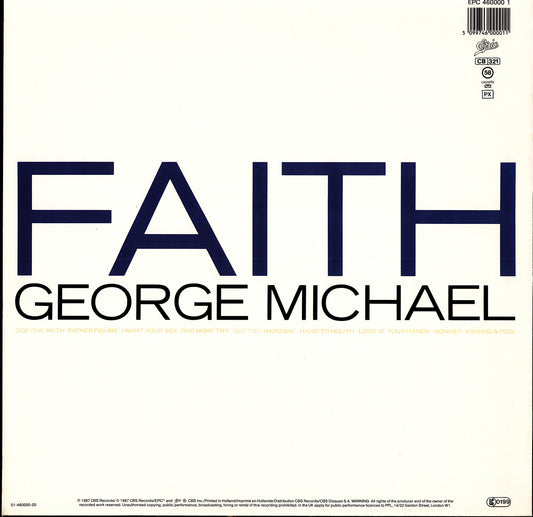 George Michael ‎- Faith Vinyl LP