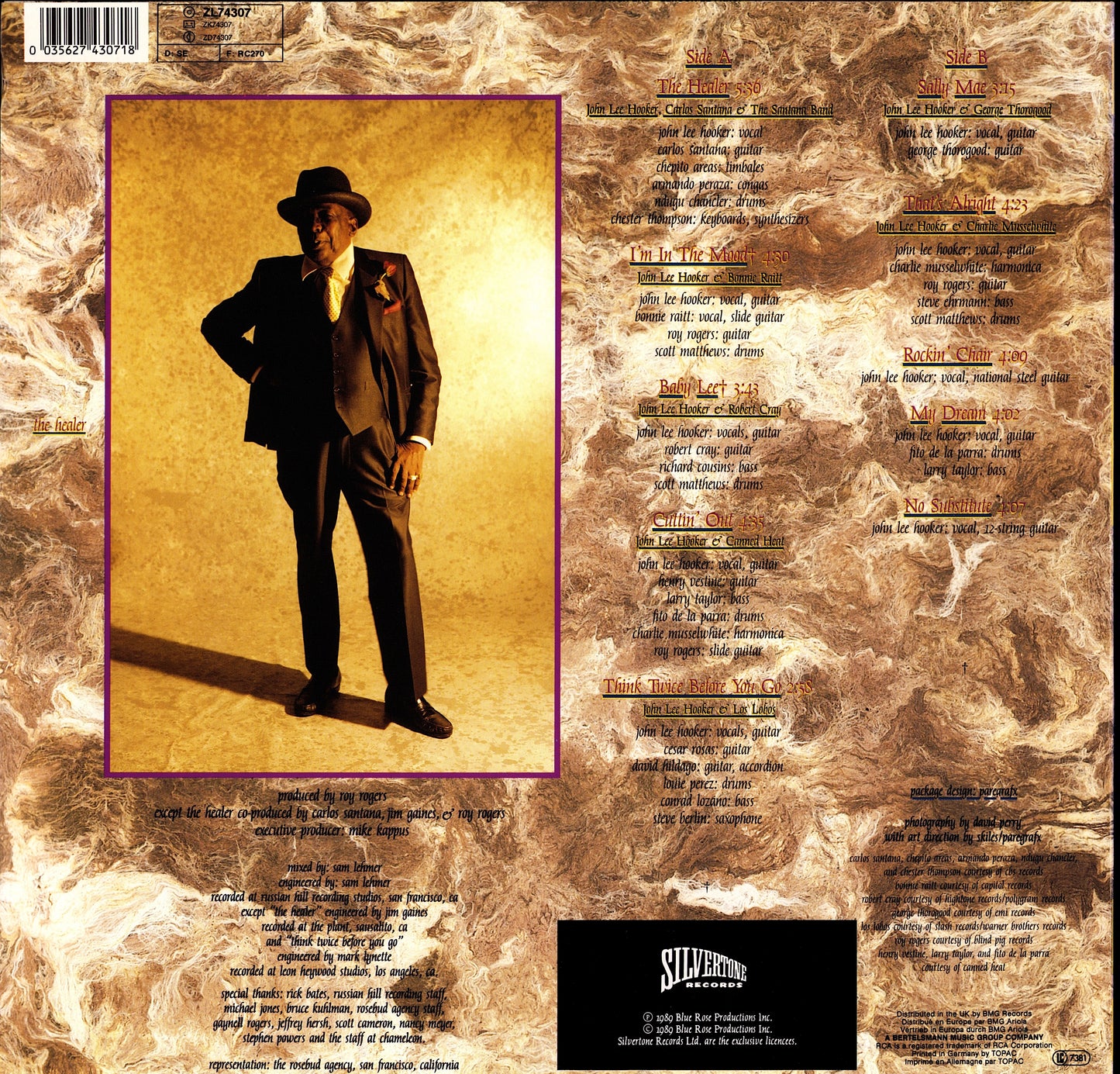 John Lee Hooker ‎- The Healer Vinyl LP