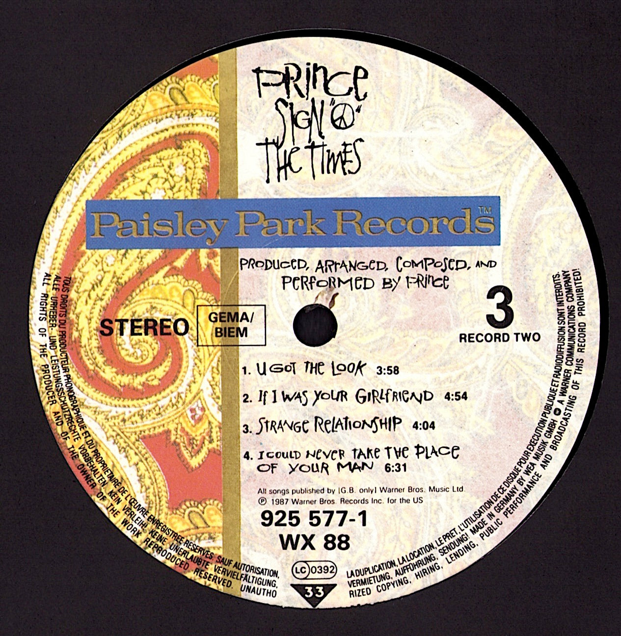 Prince And The Revolution - Sign "O" The Times Vinyl 2LP