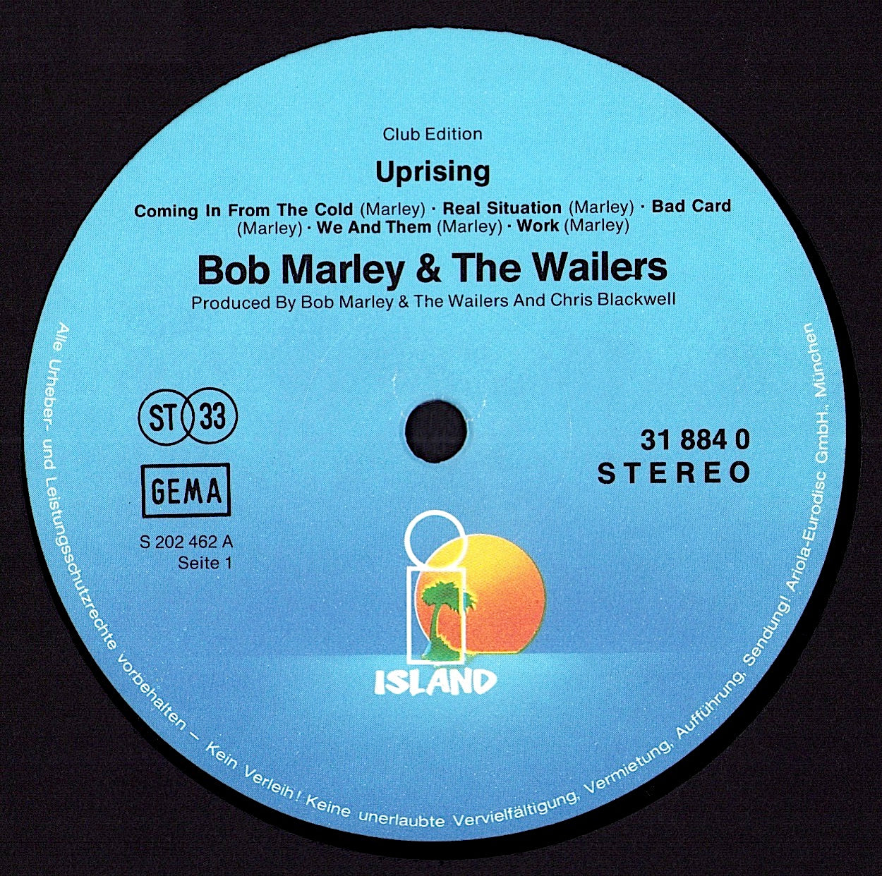 Bob Marley & The Wailers ‎- Survival Vinyl LP Kopie