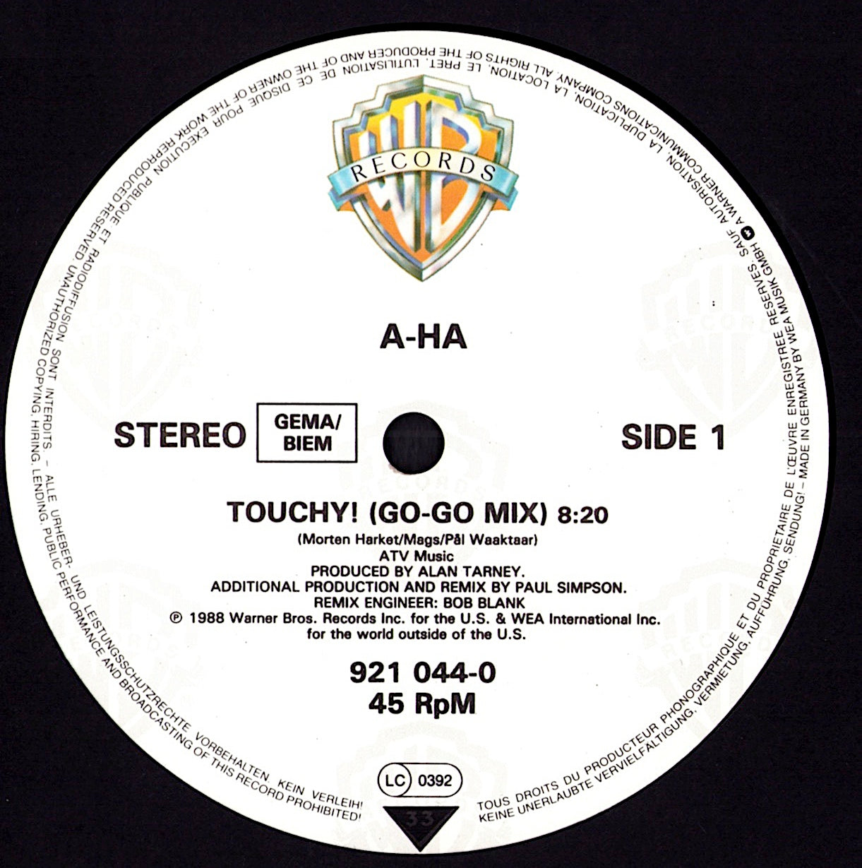 a-ha - Manhattan Skyline Extended Remix Vinyl 12" Maxi-Single Kopie