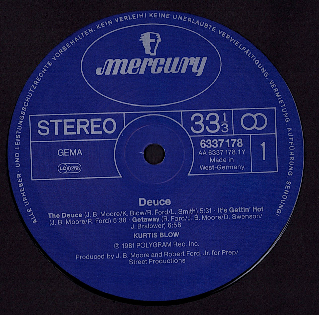 Kurtis Blow – Deuce Vinyl LP