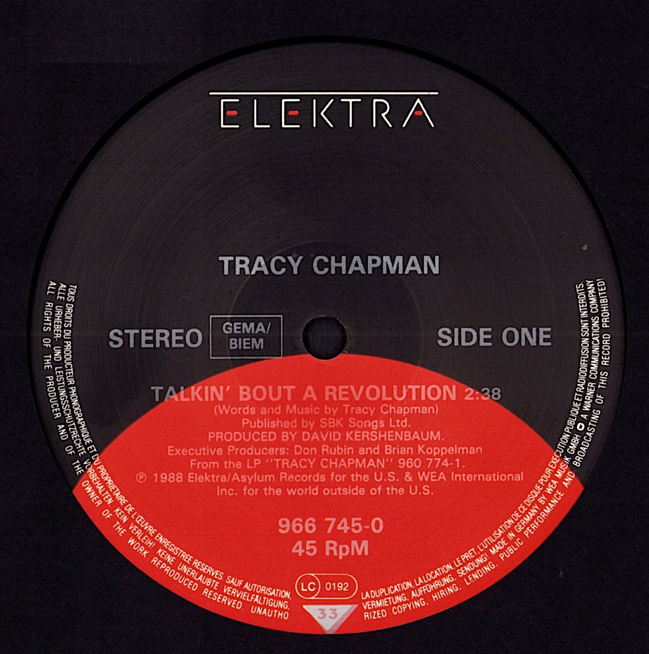 Tracy Chapman - Talkin' Bout A Revolution (Vinyl 12" | DE Original | 1988)